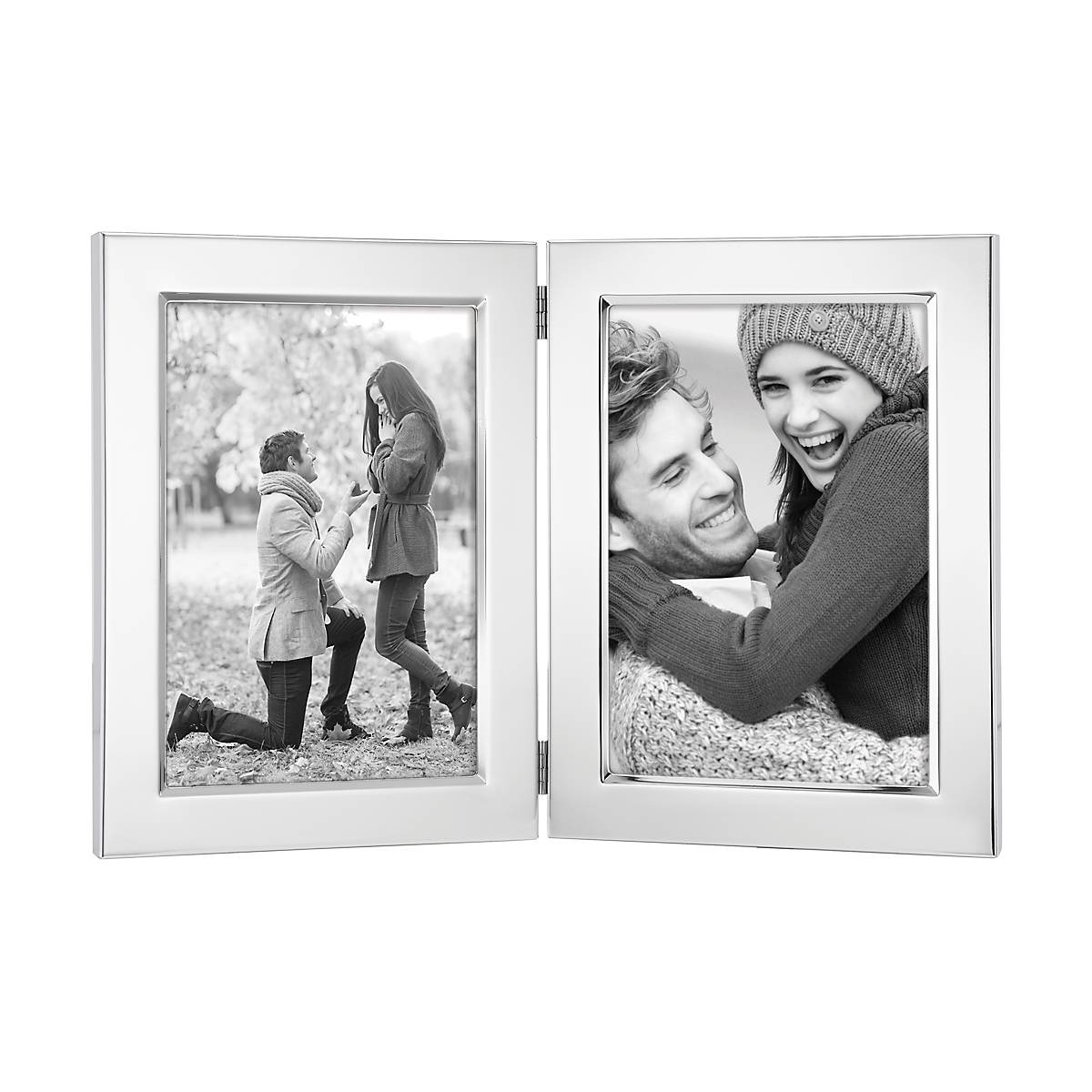 Alternative view of Classic Silverplate 5" x 7" Double Photo Frame