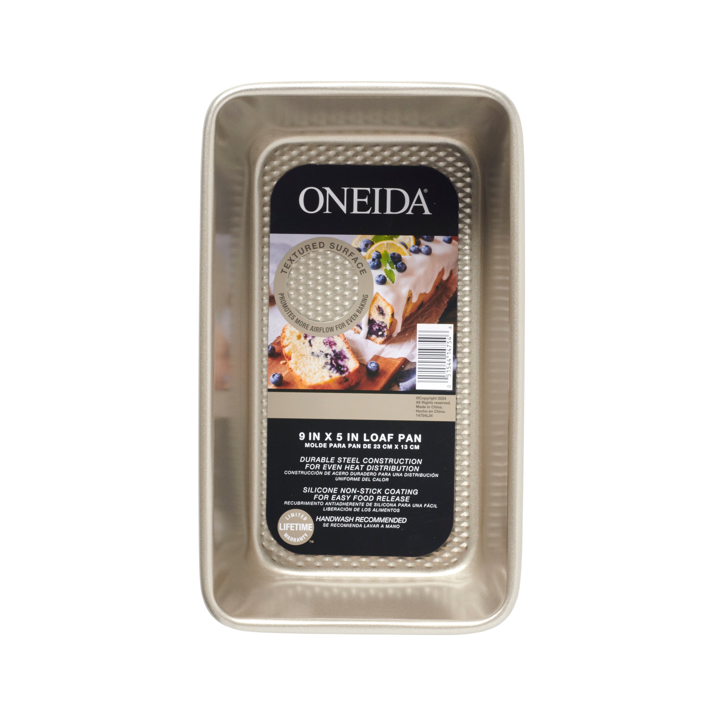 Oneida Kitchen 9 x 5 Textured Loaf Pan