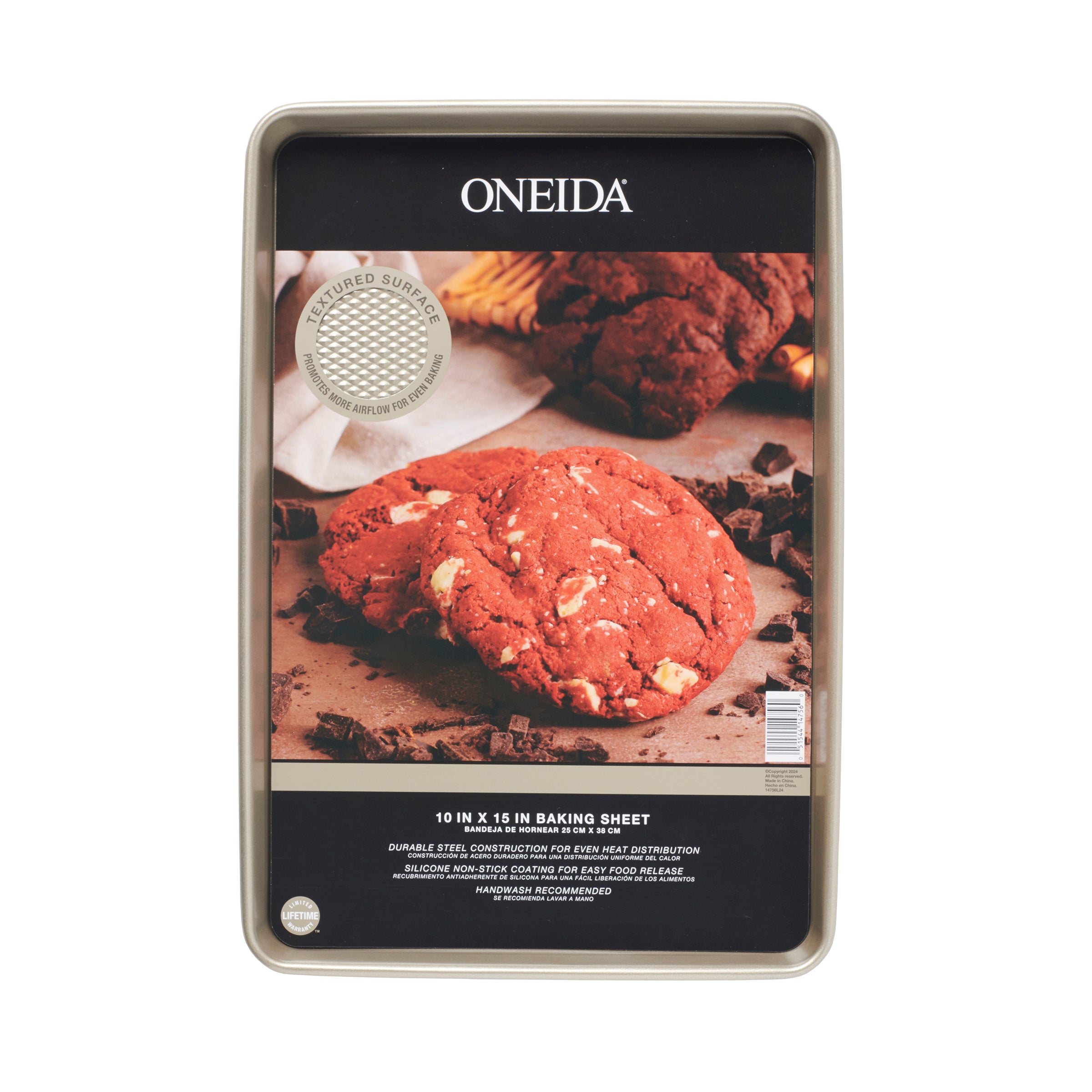Oneida Kitchen 10 x 15 Textured Cookie Sheet