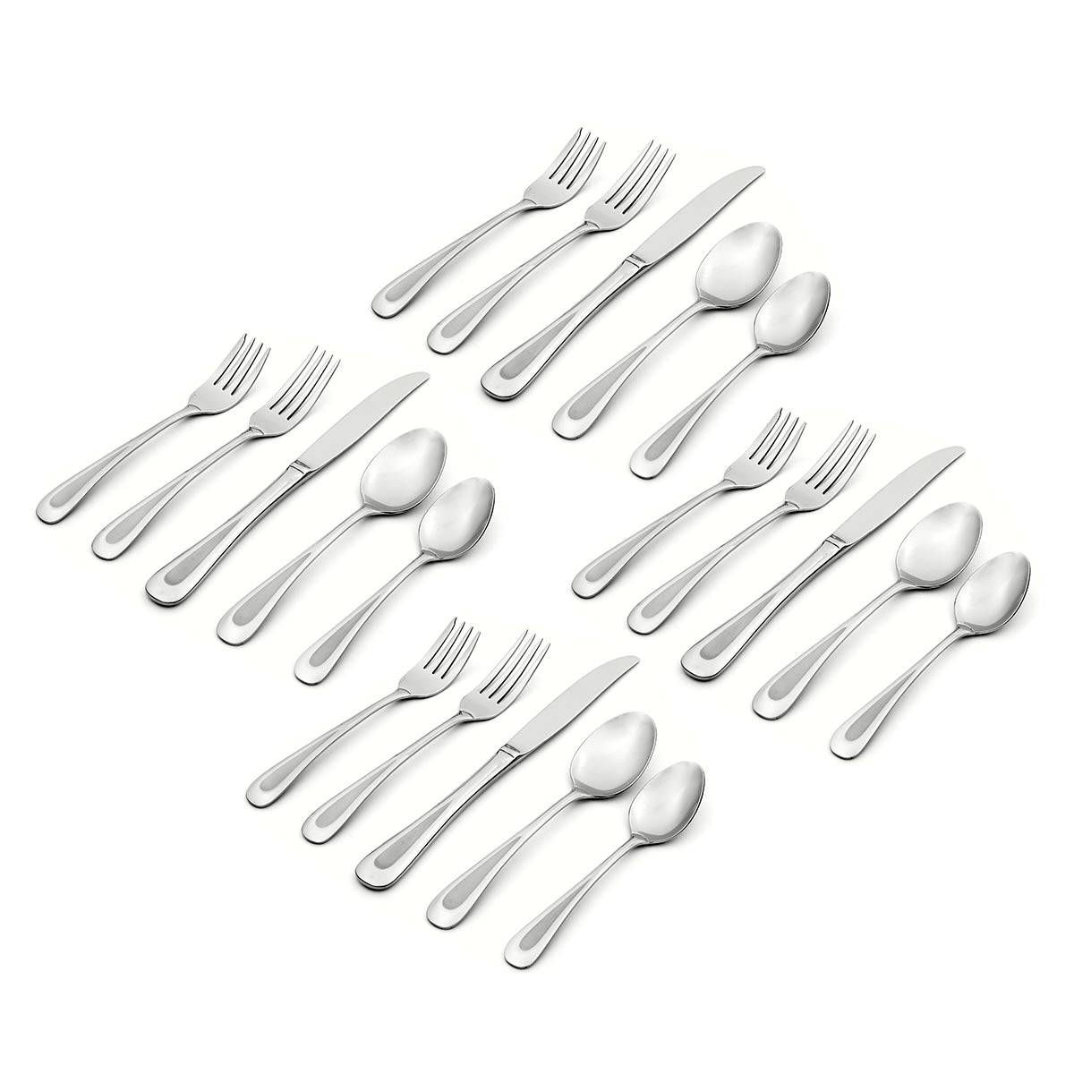 Alternative view of Satin Sand Dune 20 Piece Flatware Set