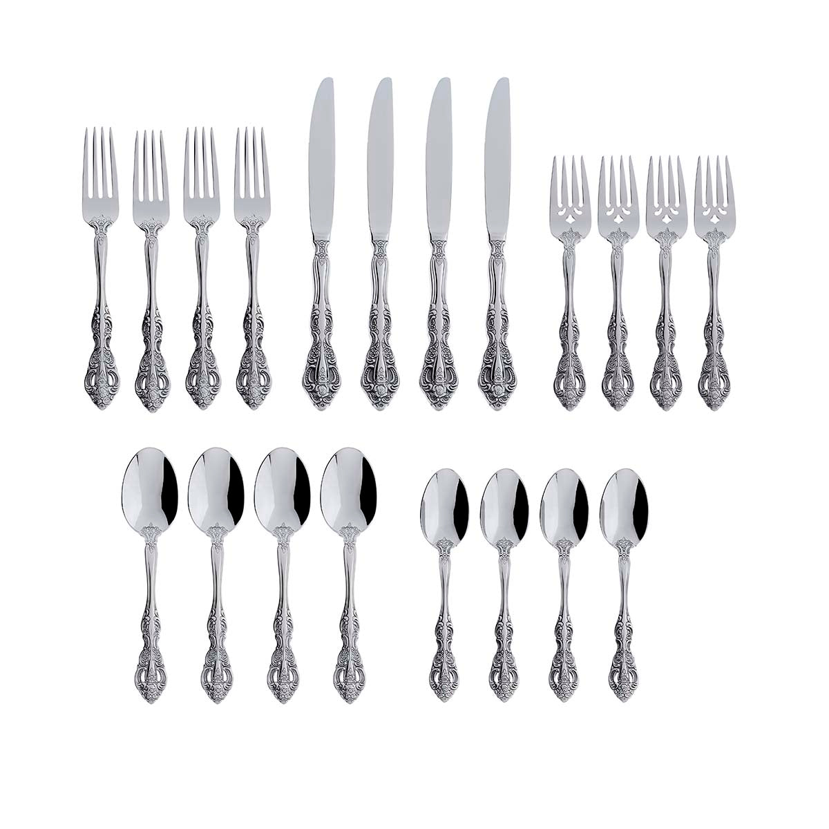 Alternative view of Michelangelo 20 Piece Flatware Set
