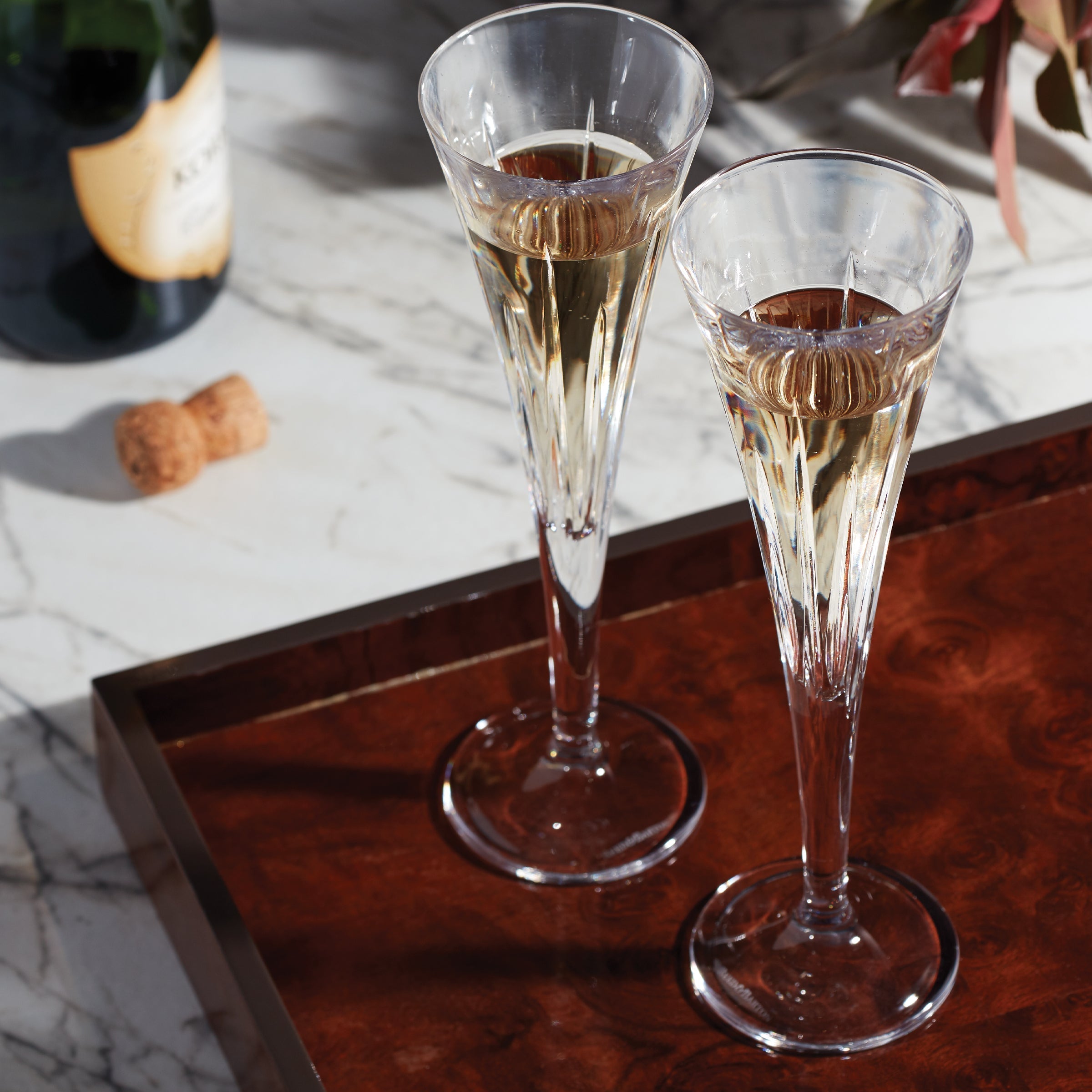 Alternative view of Soho Crystal Toasting Flutes, Set of 2