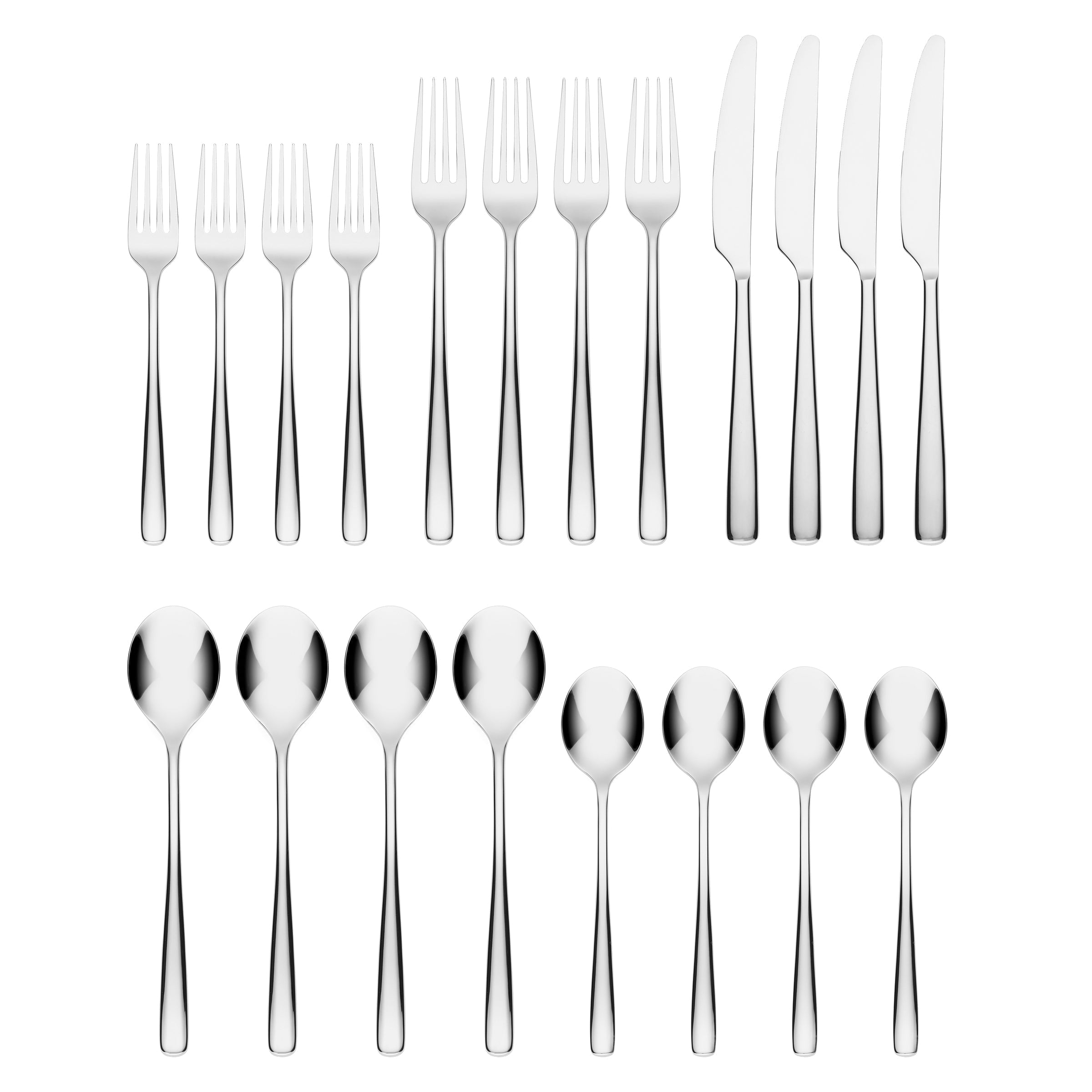 Alternative view of Rise Mirror 20 Piece Flatware Set