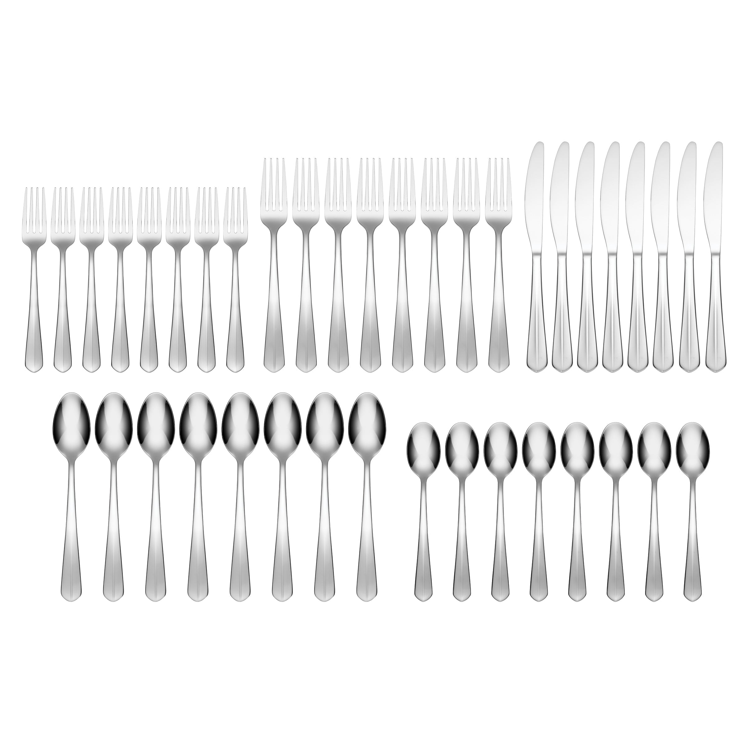 Alternative view of Raiden Mirror 40 Piece Flatware Set with Caddy