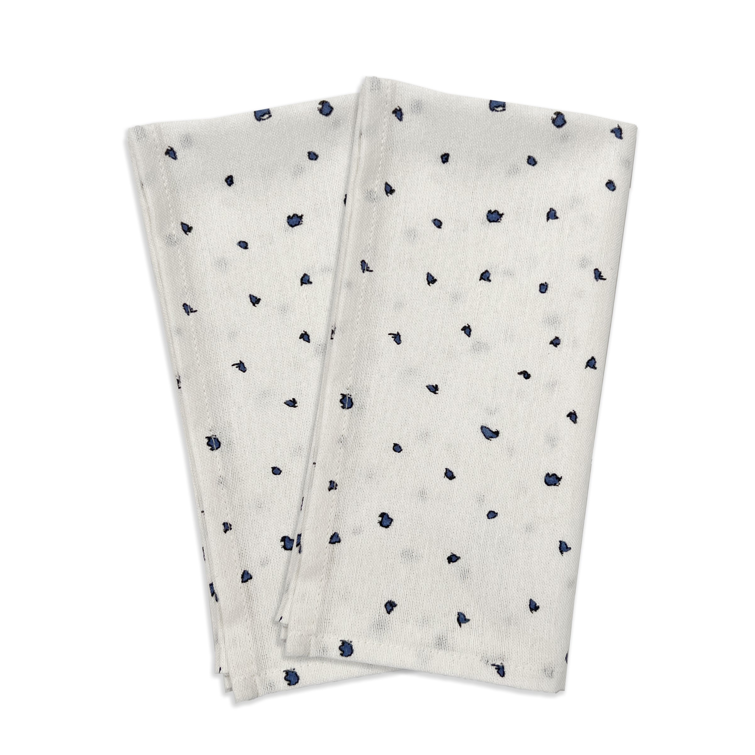 Blue Bay Dot Dinner Napkin   Set Of 2