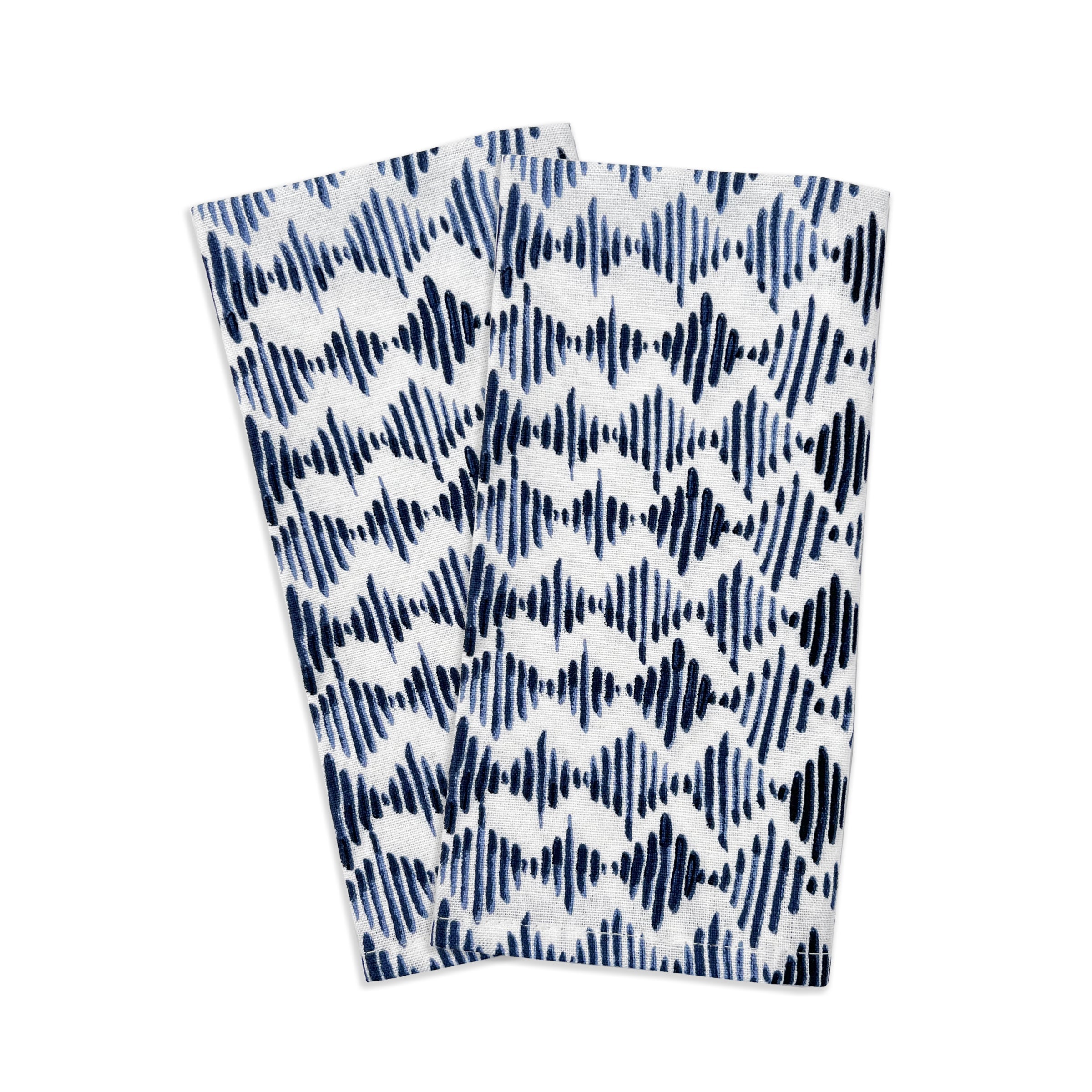 Blue Bay Diamond Dinner Napkin   Set Of 2