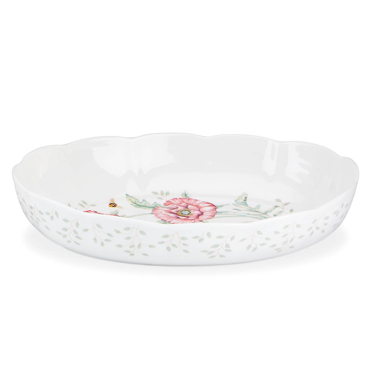Butterfly Meadow Scalloped Oval Baker - Image 6