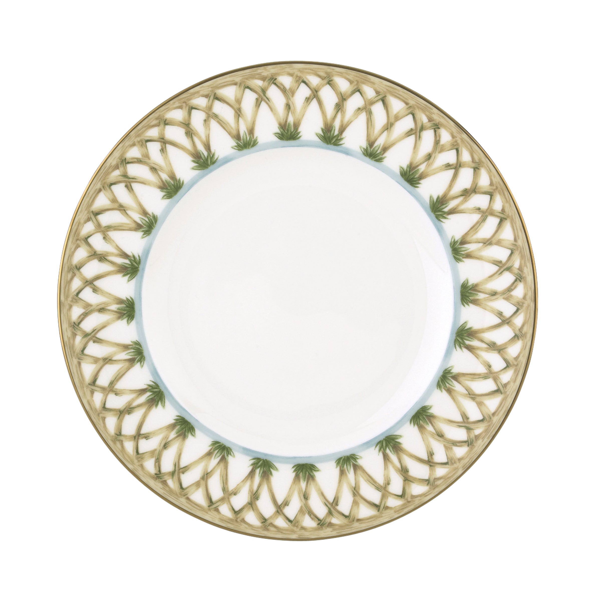 British Colonial Bamboo Accent Plate