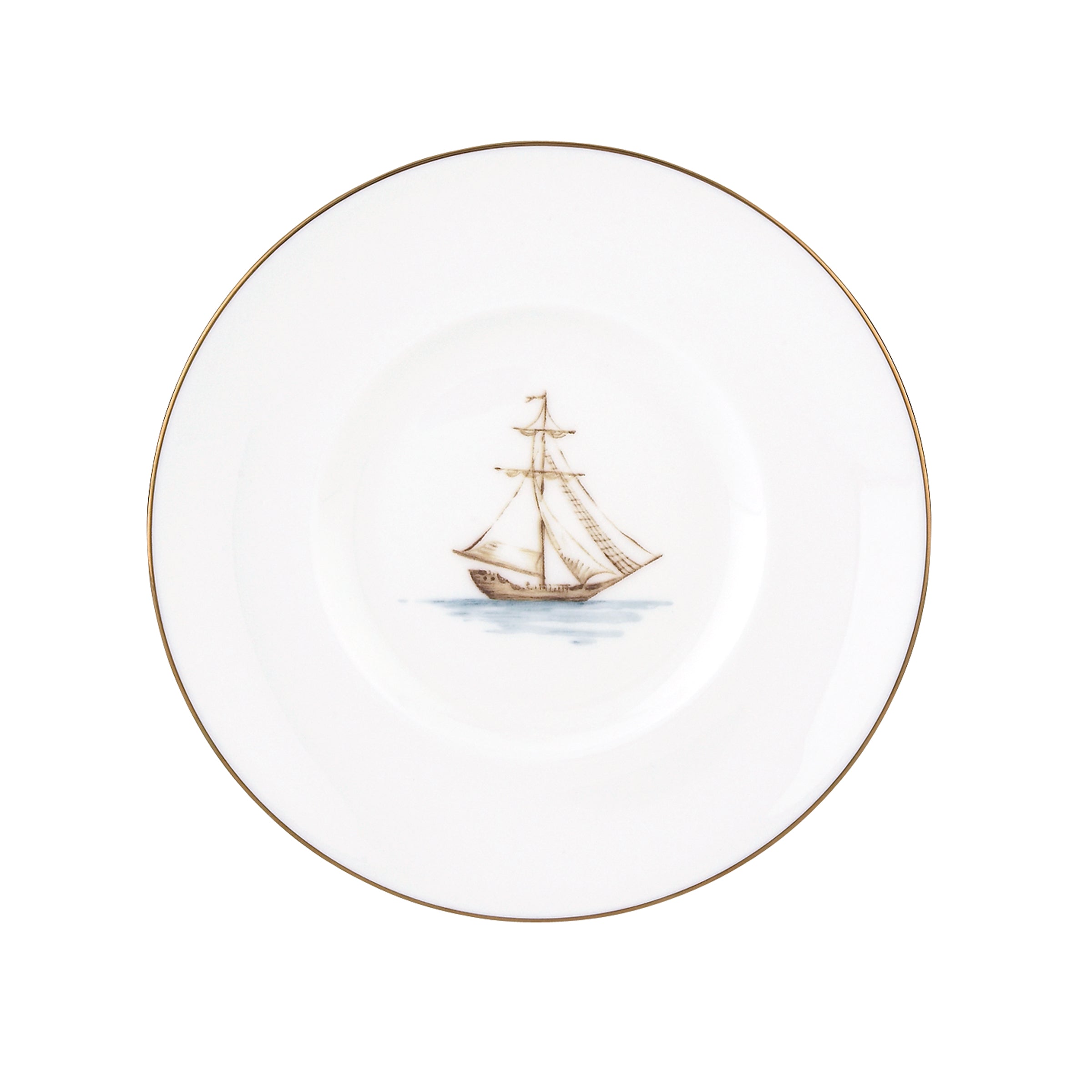 British Colonial Bamboo Dessert Plate