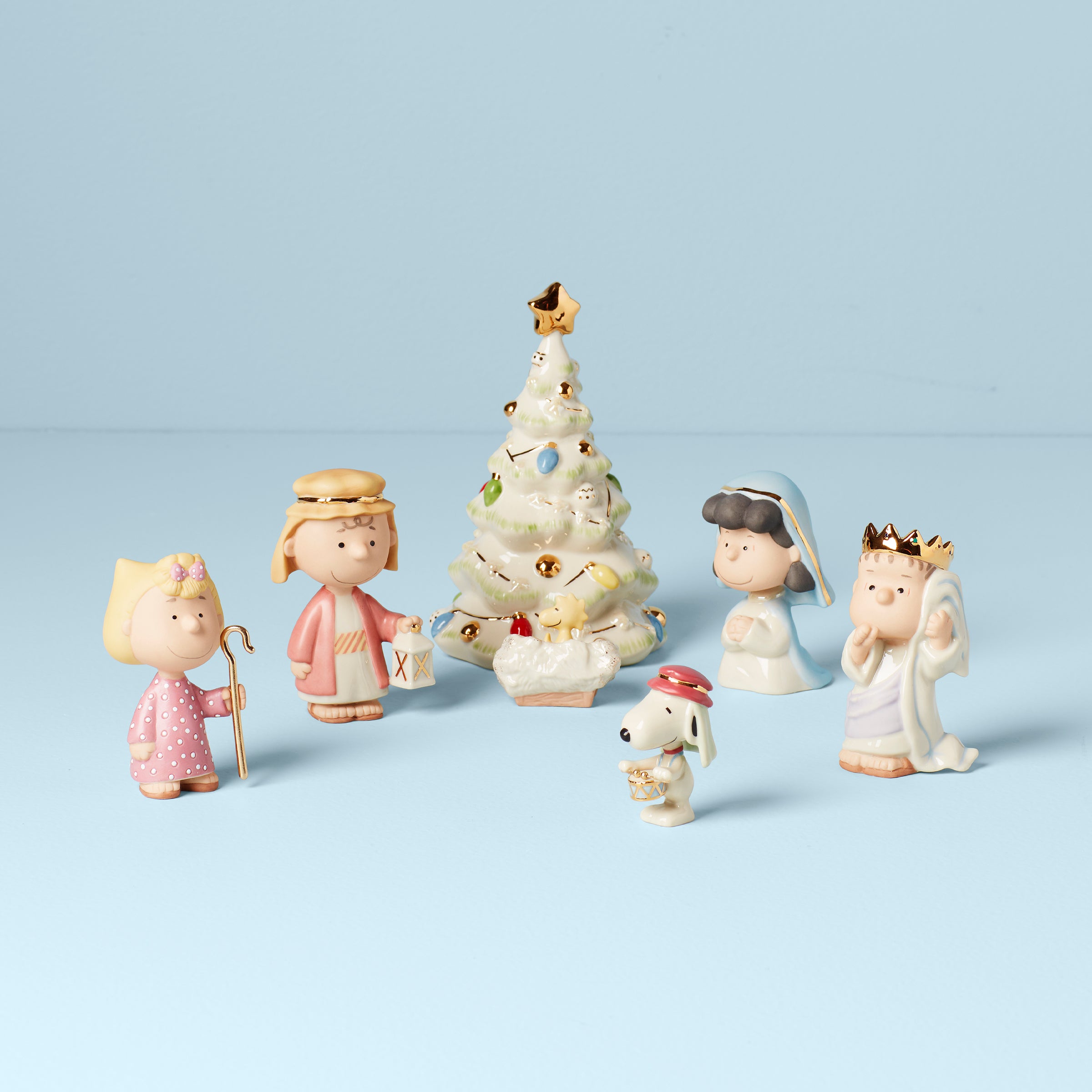 Peanuts 7 Piece Christmas Pageant Figurines