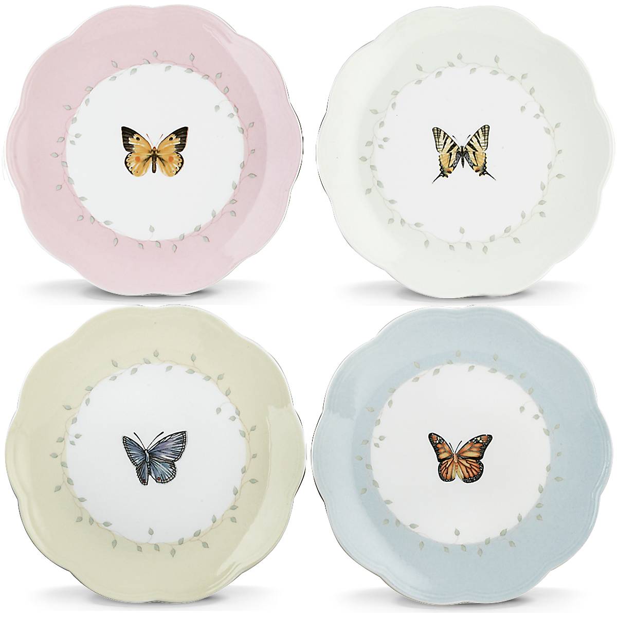 Alternative view of Butterfly Meadow 4 Piece Dessert Set