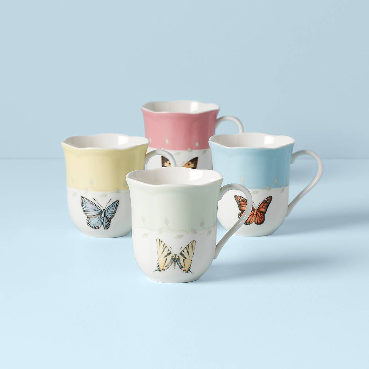 Butterfly Meadow Mugs Set of 4