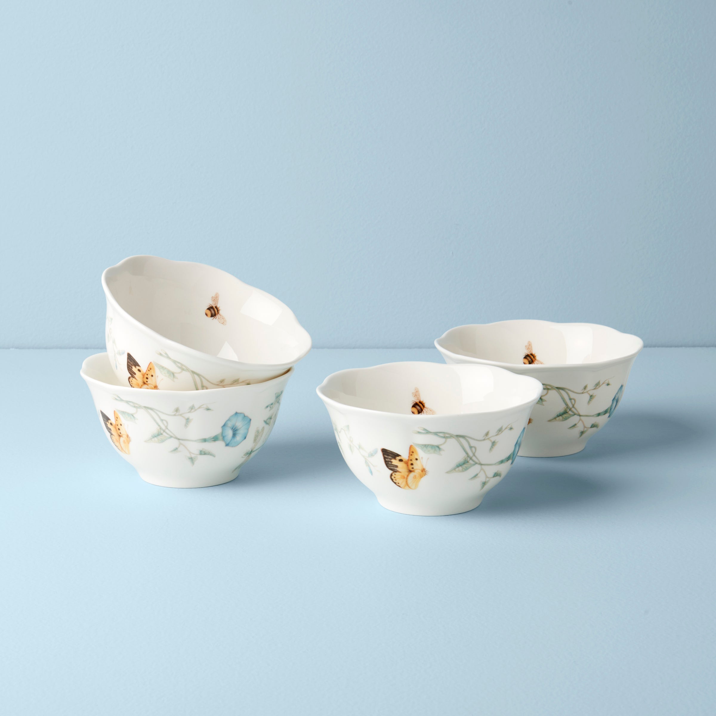 Butterfly Meadow Rice Bowls   Set of 4