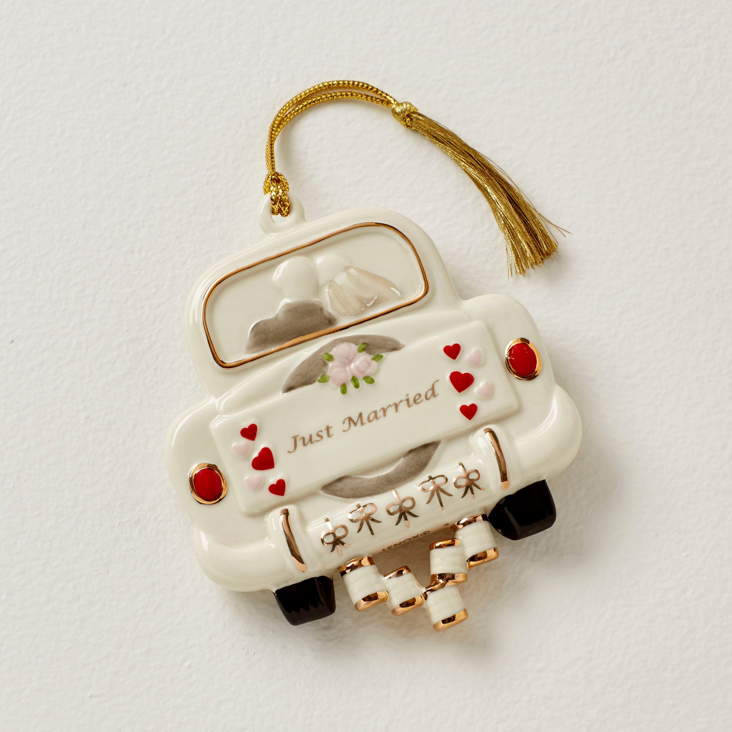 Alternative view of Personalized Just Married Ornament