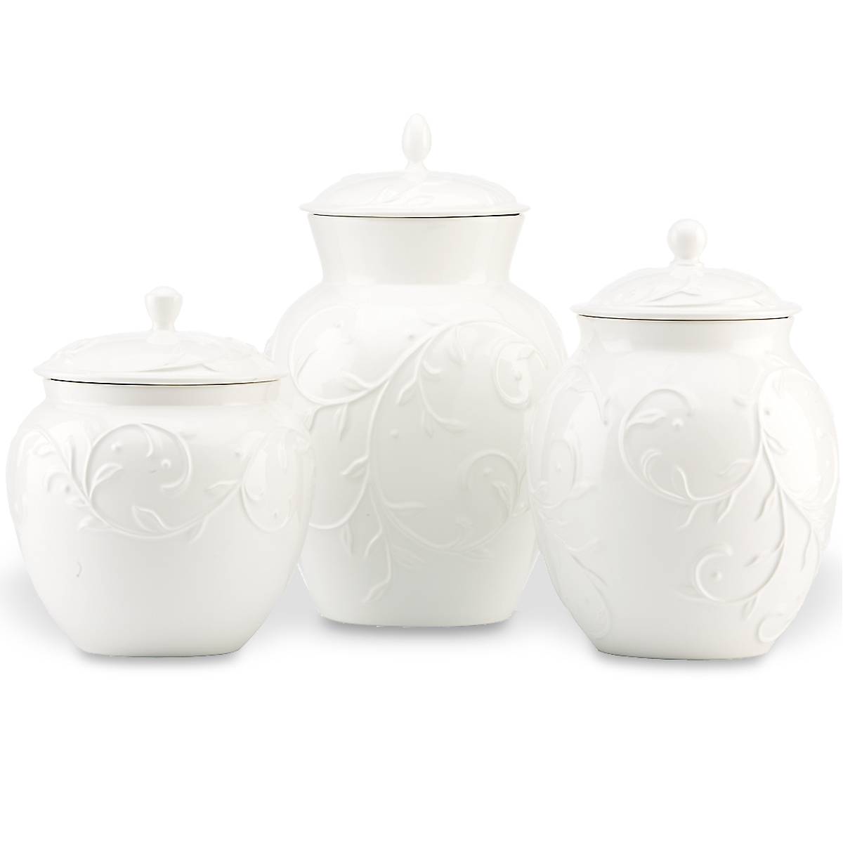 Alternative view of Opal Innocence Carved 3 Piece Canister Set