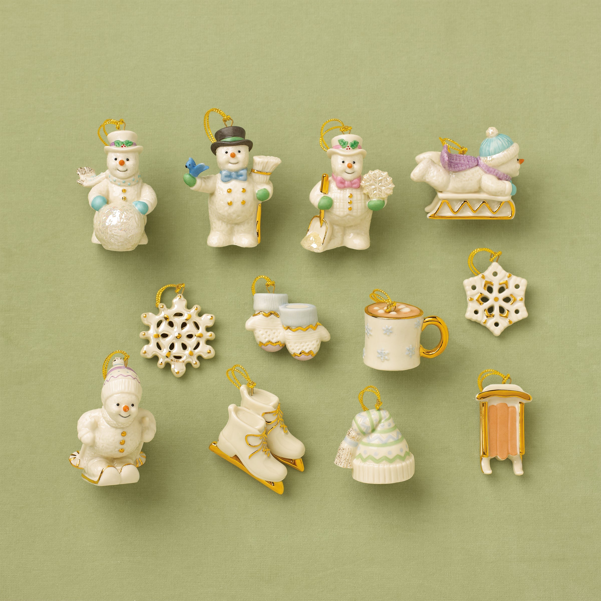 Snow Pals 12 Piece Mini Ornament Set
