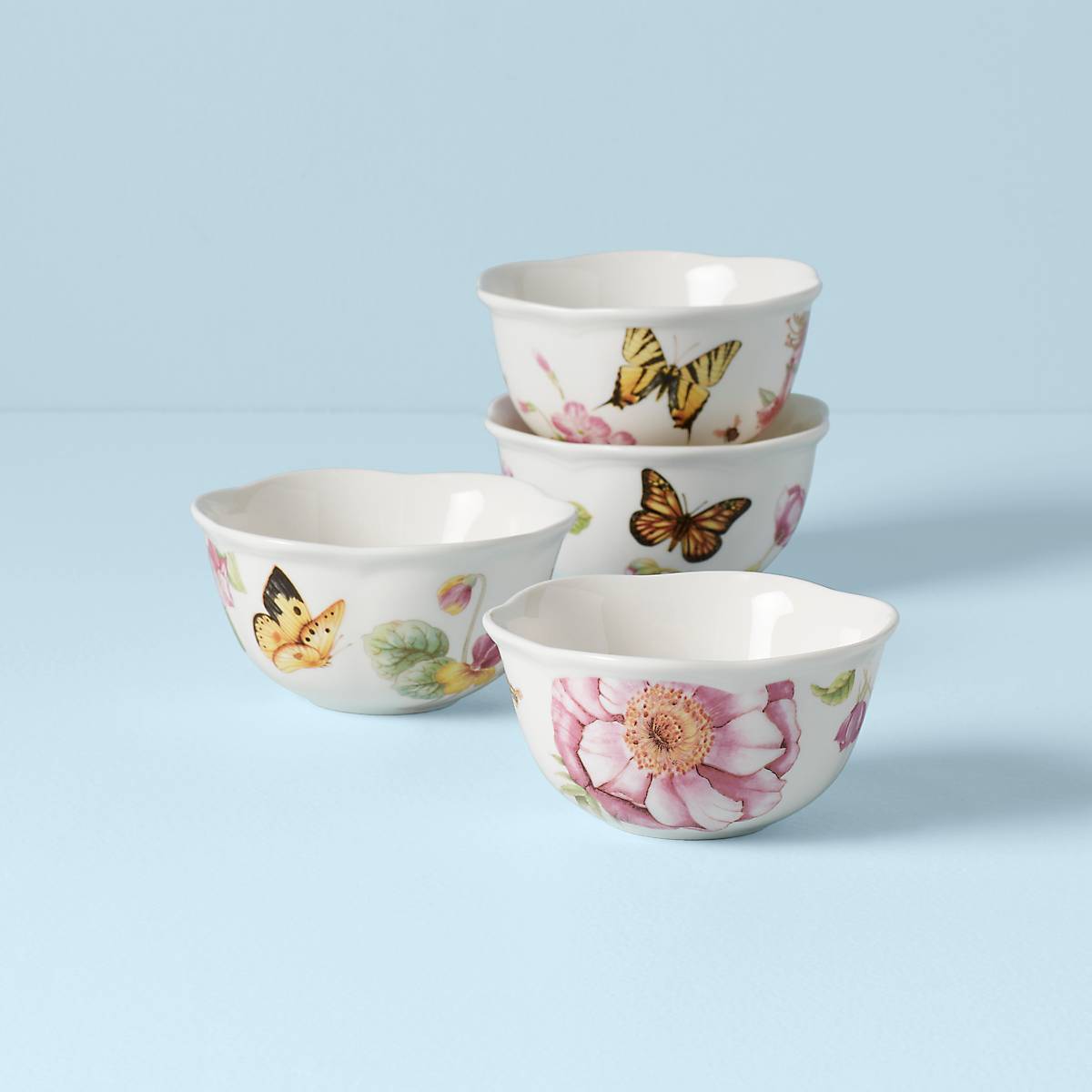 Butterfly Meadow Bloom 4 Piece Bowl Set
