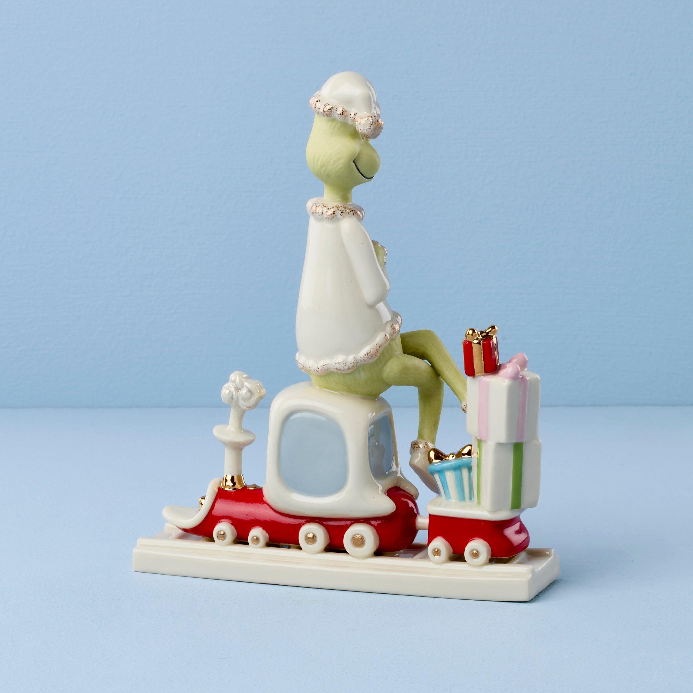 Alternative view of All Aboard With Mr. Grinch Figurine