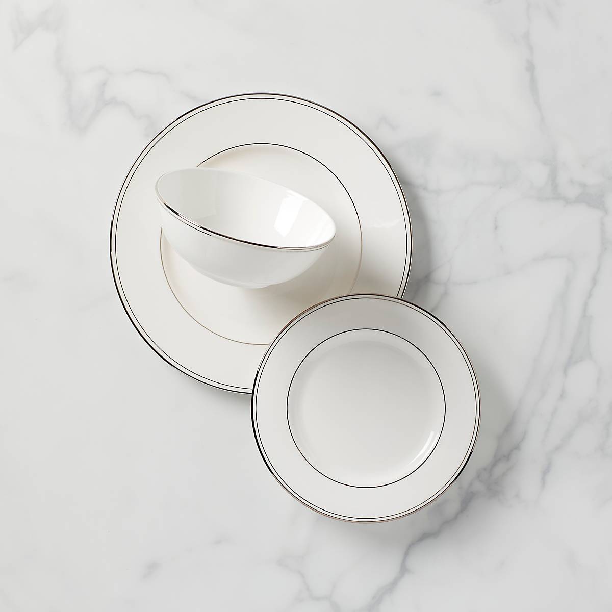 Federal Platinum 3 Piece Place Setting