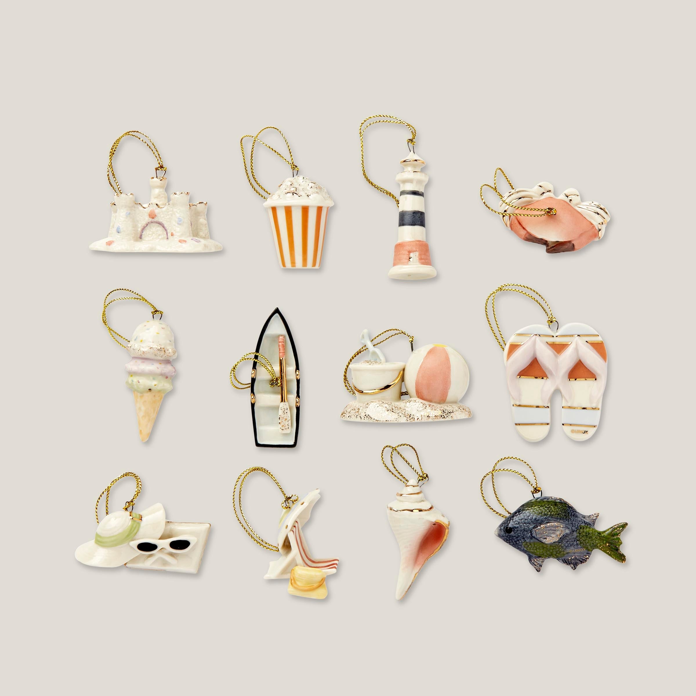 Summer 12 Piece Mini Ornament Set