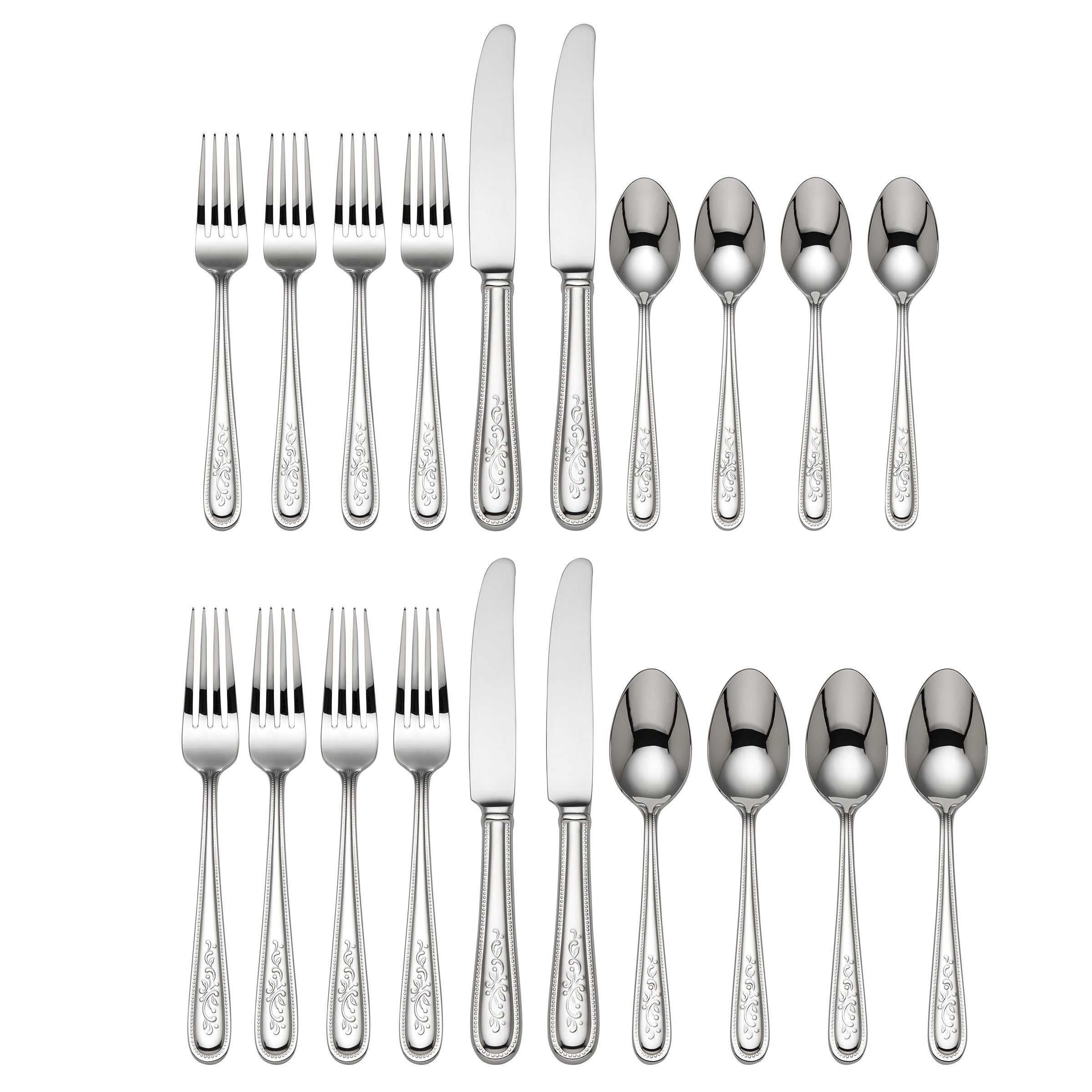 Alternative view of Opal Innocence 20 Piece Flatware Set
