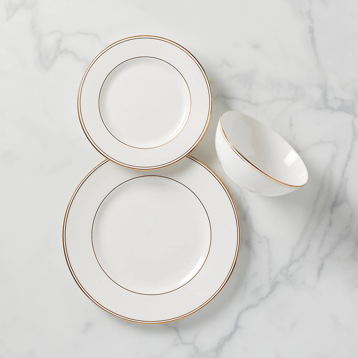 Federal Gold 3 Piece Place Setting