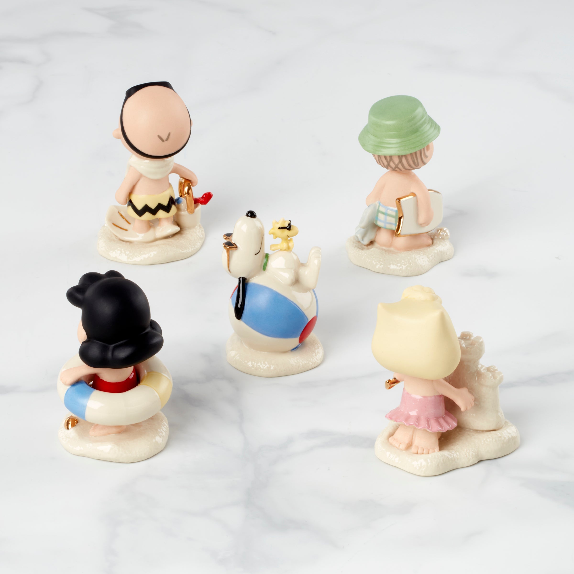 Alternative view of Peanuts 5 Piece Beach Party Figurine Set
