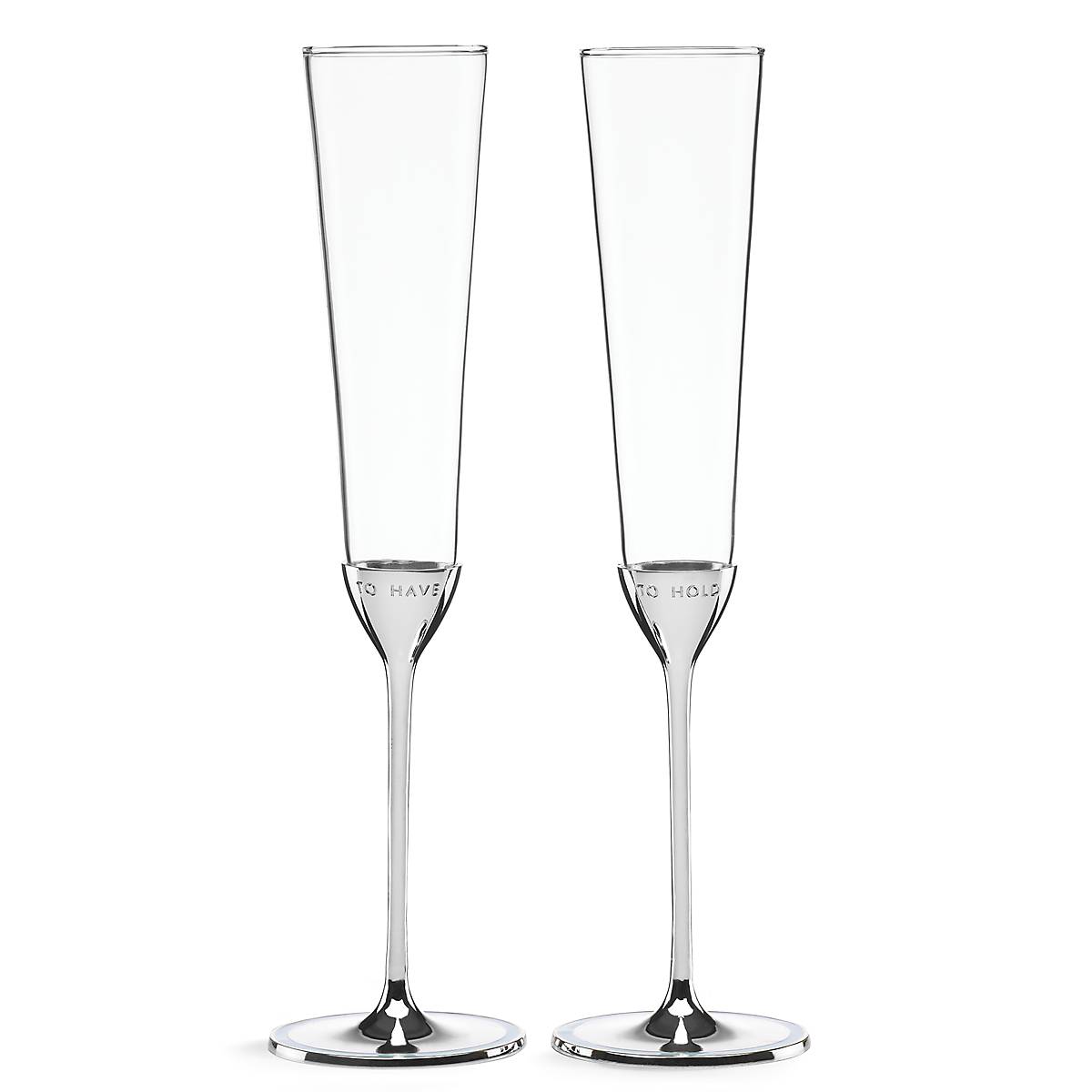 Take The Cake 2 Piece Champagne Flute Set