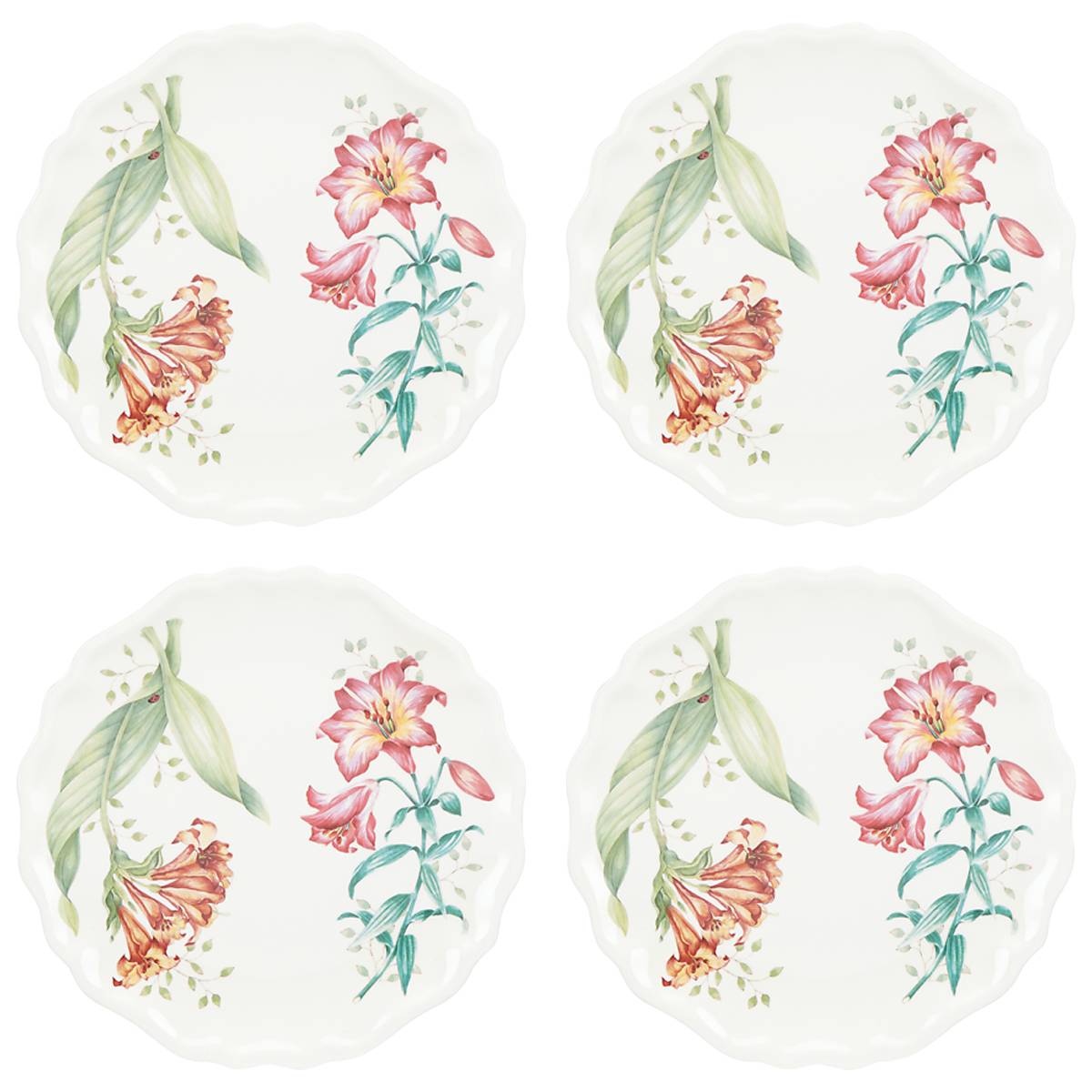 Butterfly Meadow Melamine Accent Plates Set of 4 - Image 5