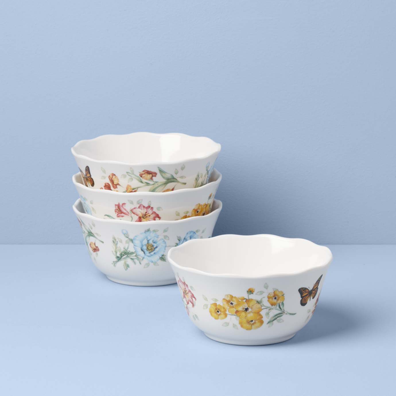 Butterfly Meadow Melamine All Purpose Bowls Set of 4