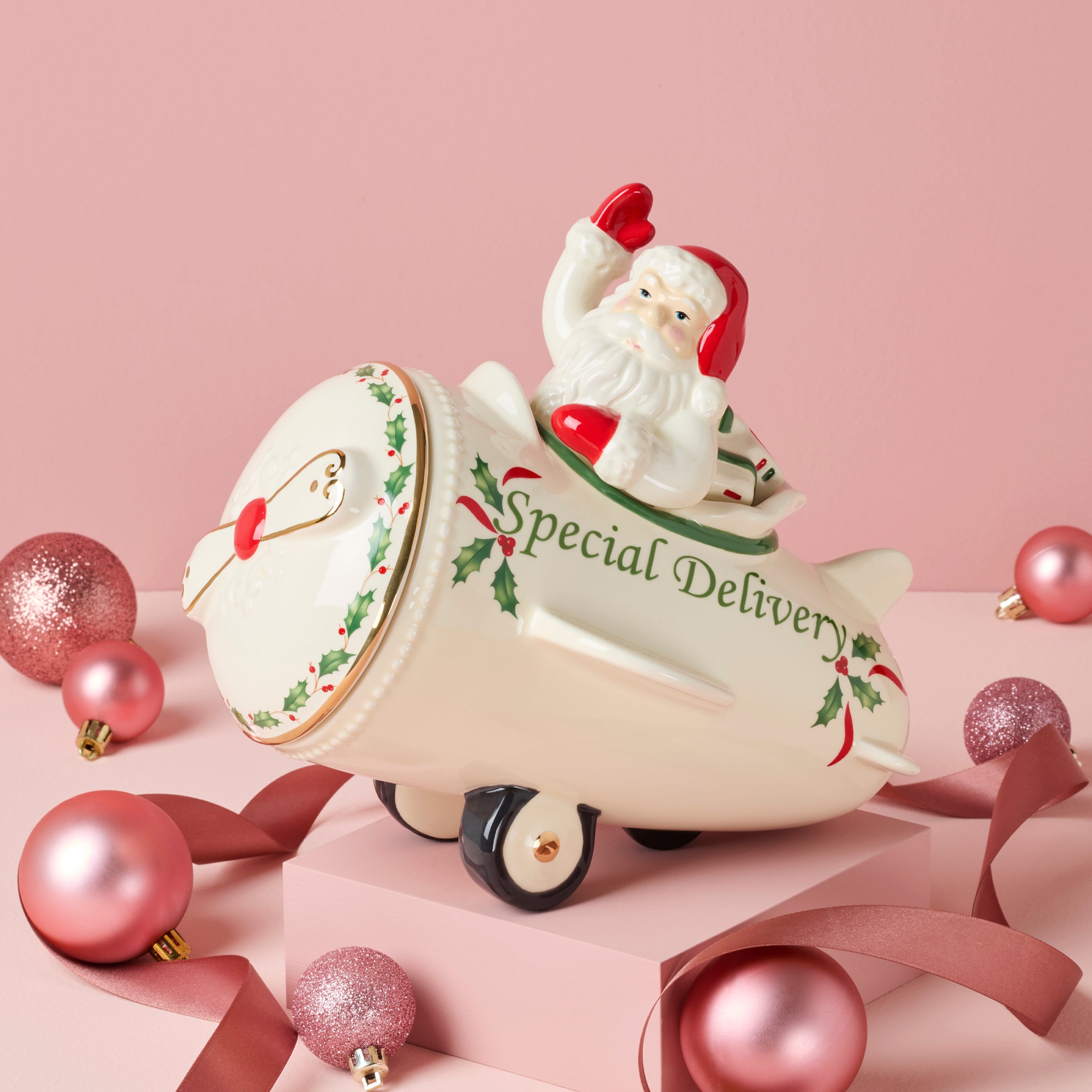 Alternative view of Holiday Airplane Cookie Jar