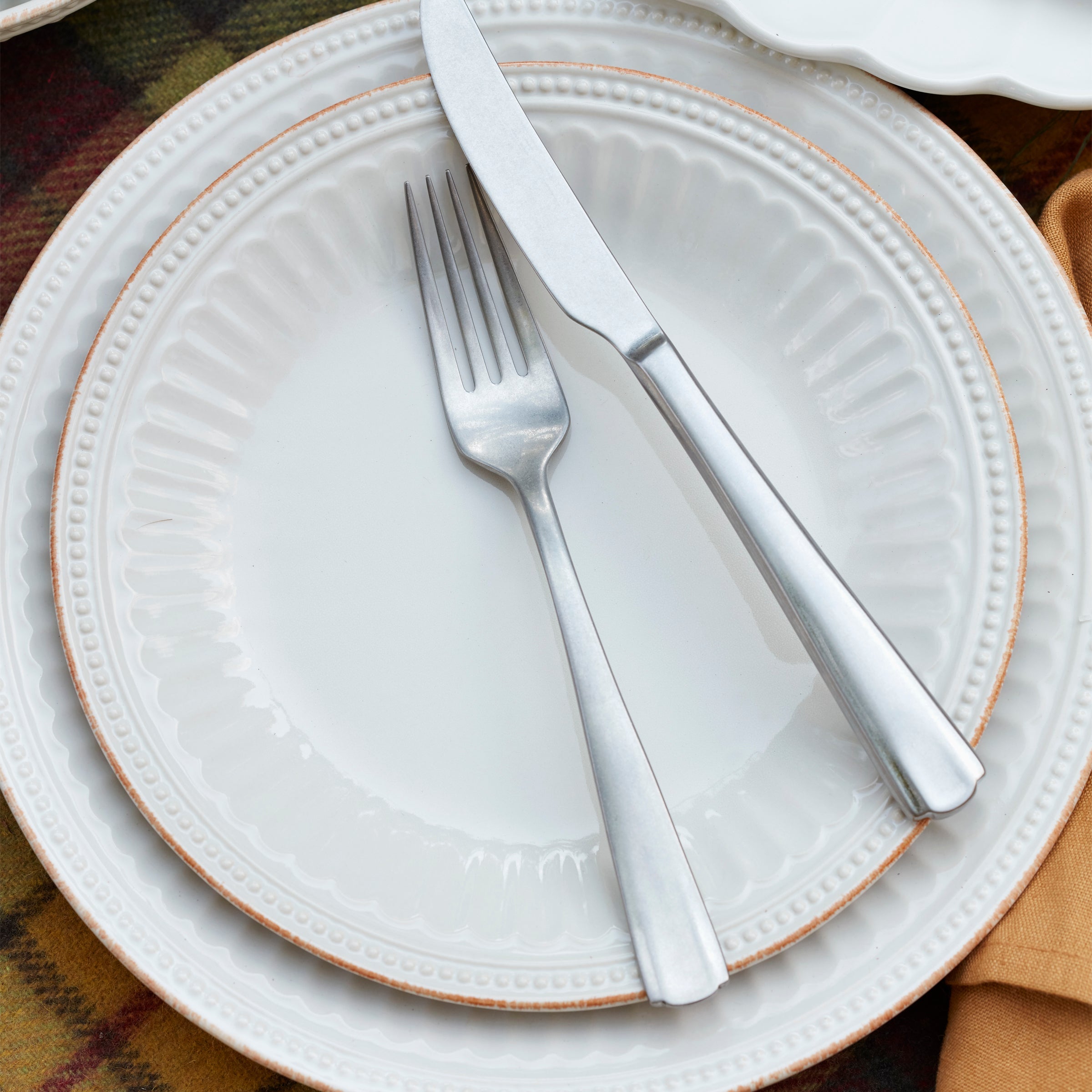 French Perle Groove 12 Piece Place Setting - Image 7