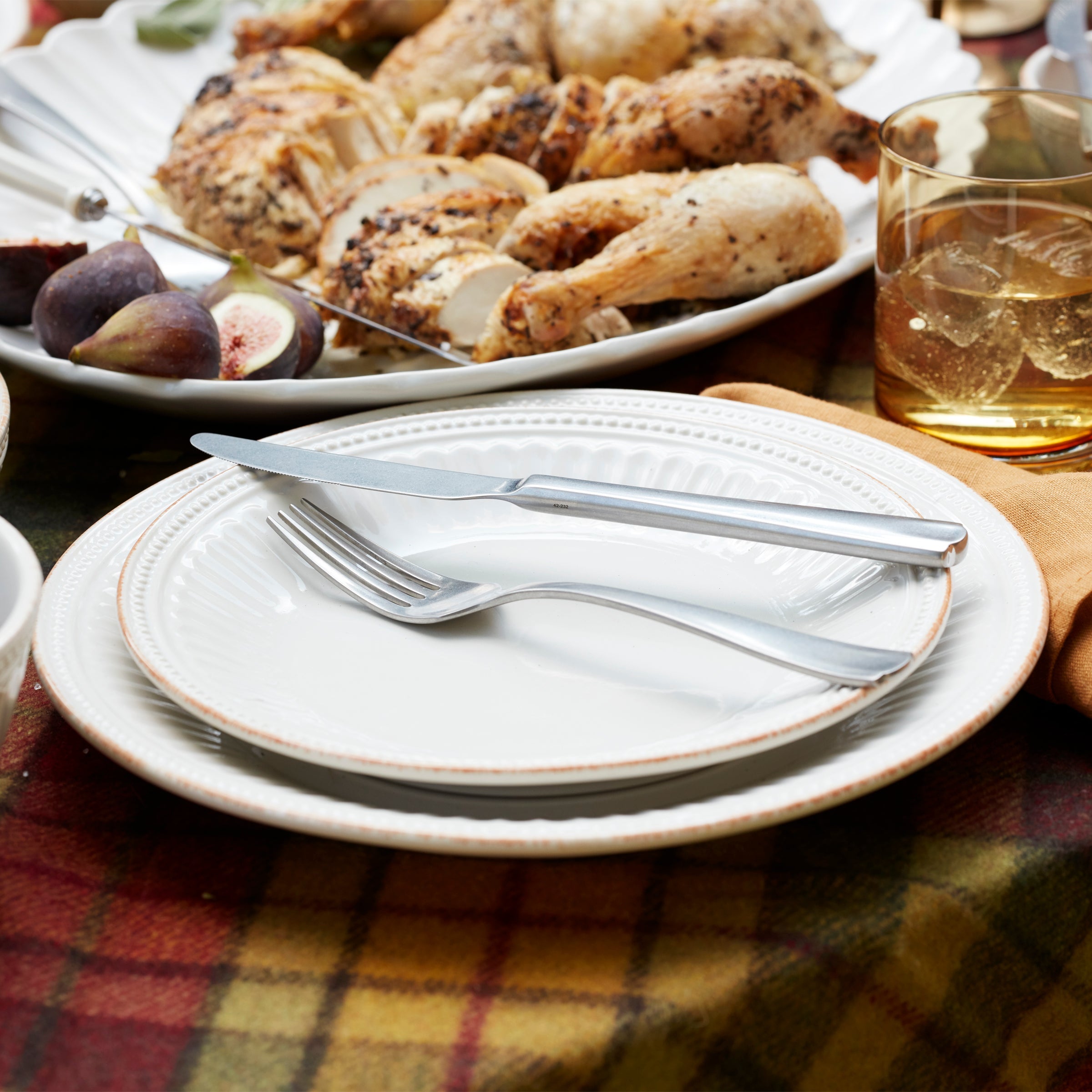 French Perle Groove 12 Piece Place Setting - Image 6