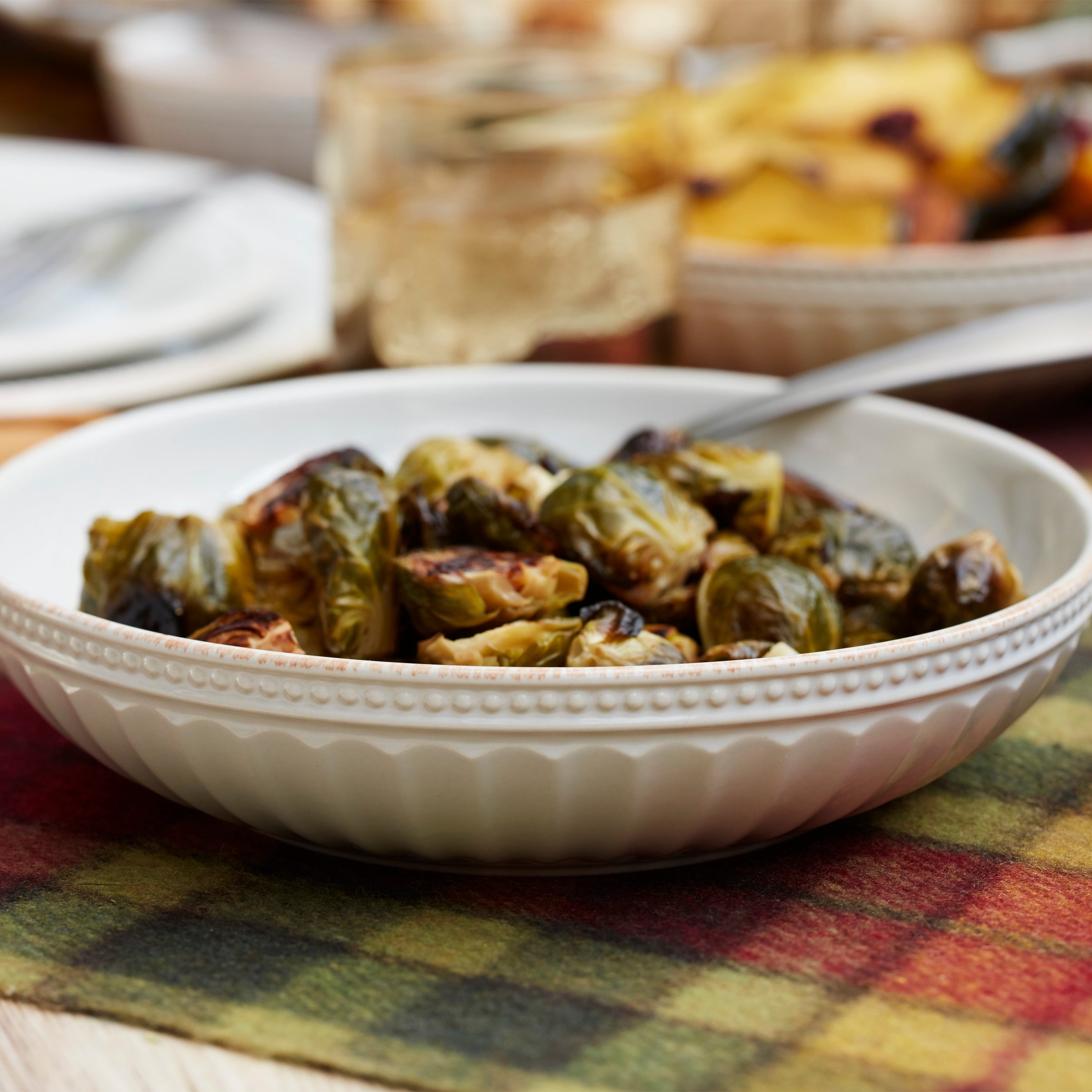 French Perle Groove White 12 Piece Dinnerware Set - Image 6