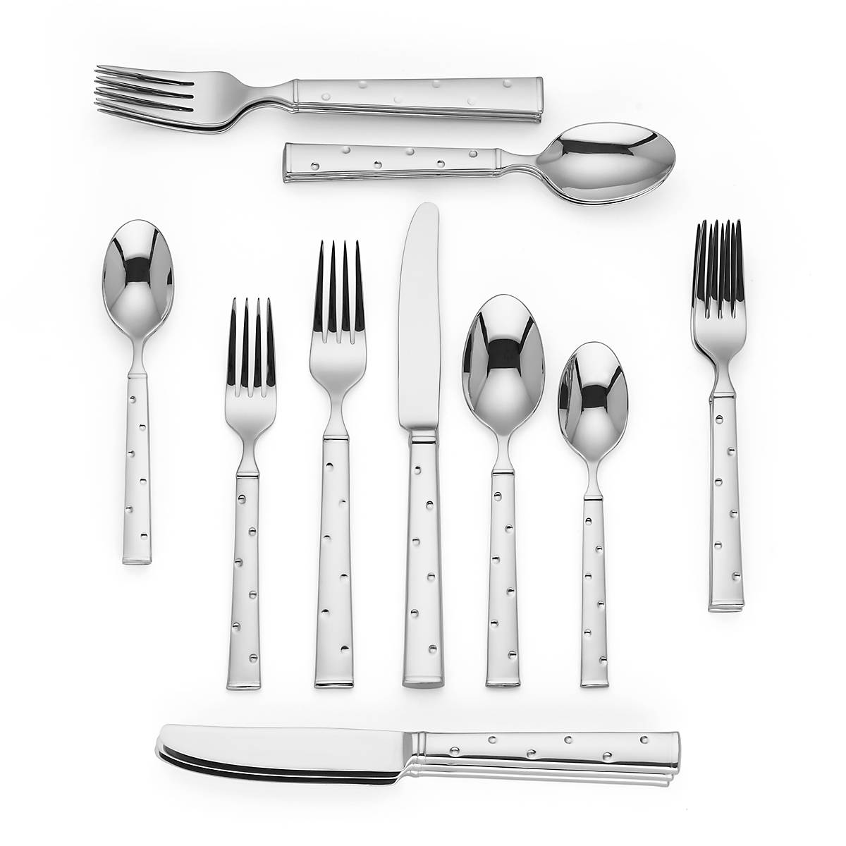 Alternative view of Larabee Dot 20 Piece Flatware Set