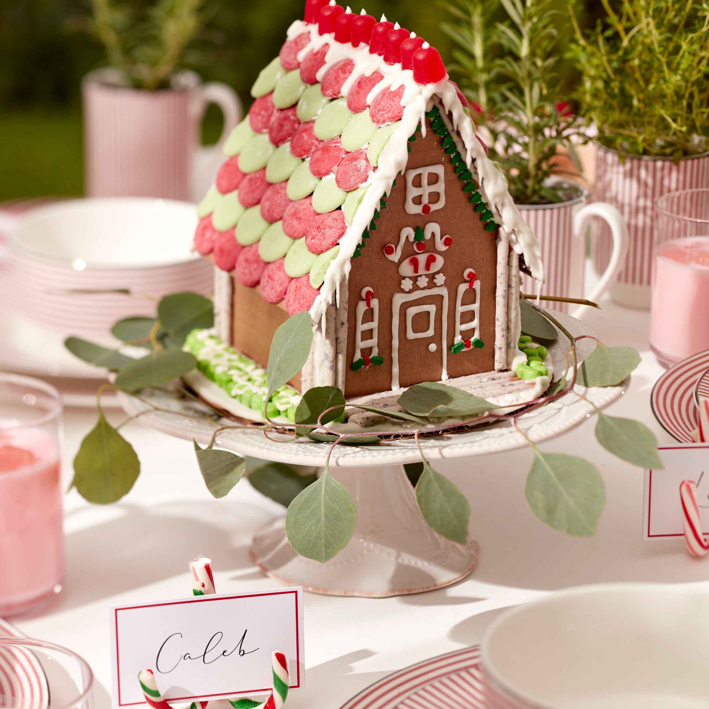 French Perle White Pedestal Cake Plate - Image 7