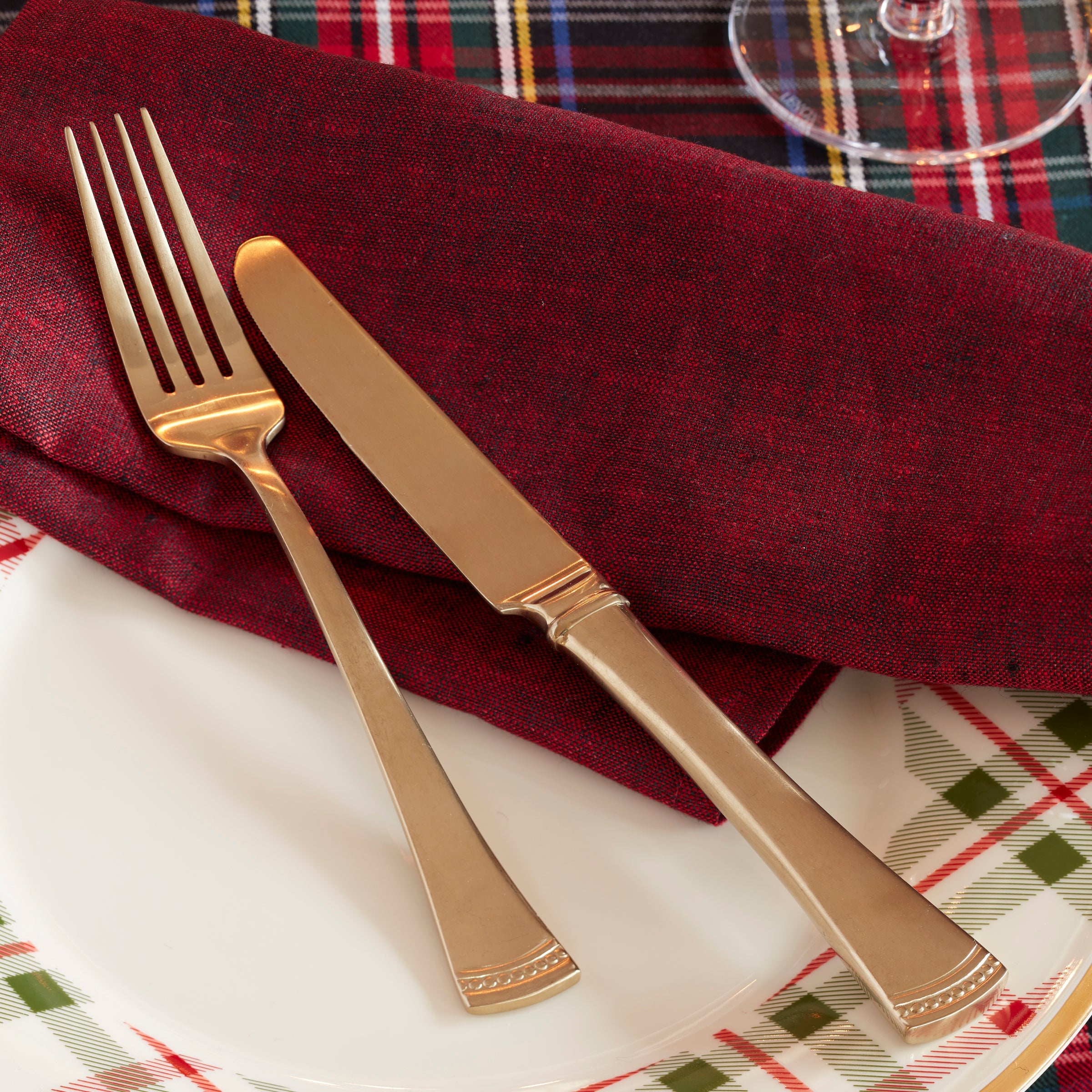 Portola Gold Satin 20 Piece Flatware Set - Image 6