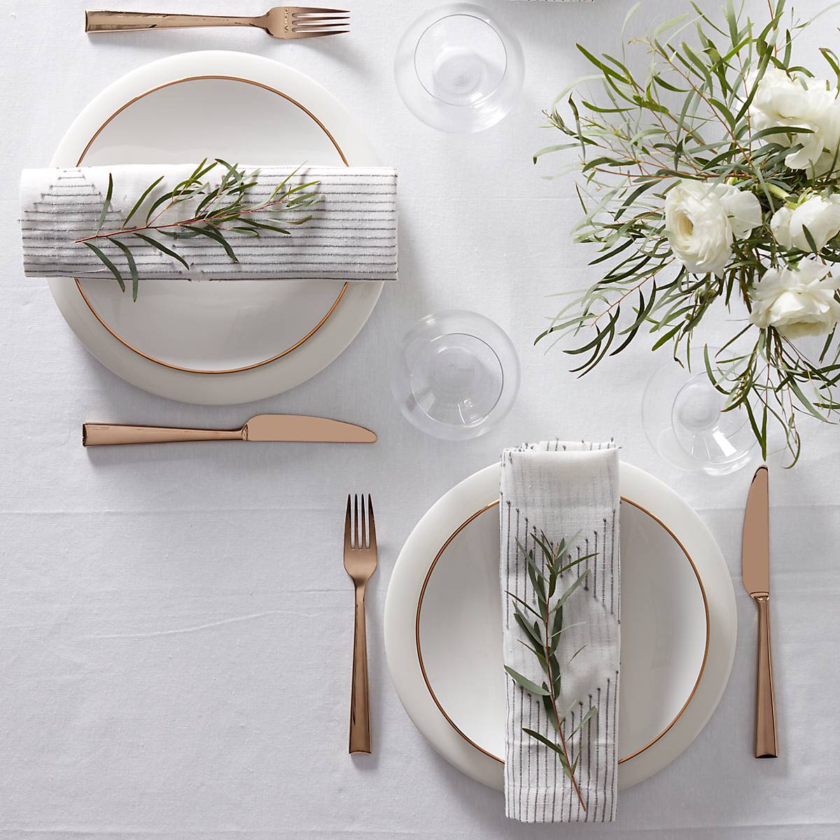 Alternative view of Trianna White Salad Plate