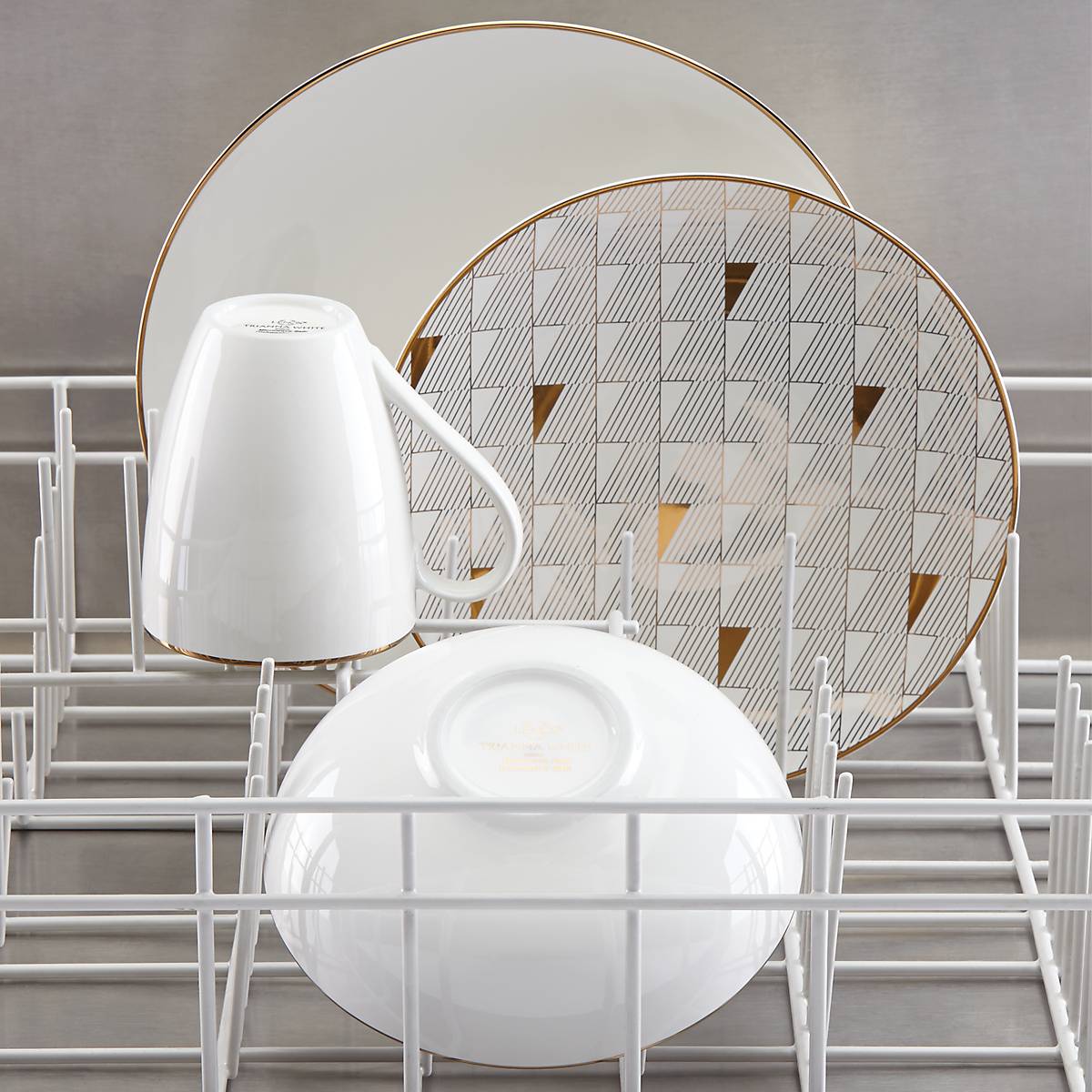 Alternative view of Trianna White 12 Piece Dinnerware Set