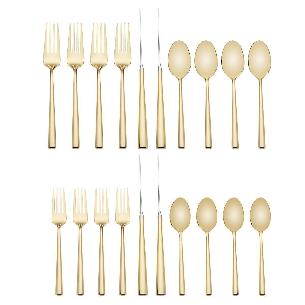 Malmo Gold 20 Piece Flatware Set