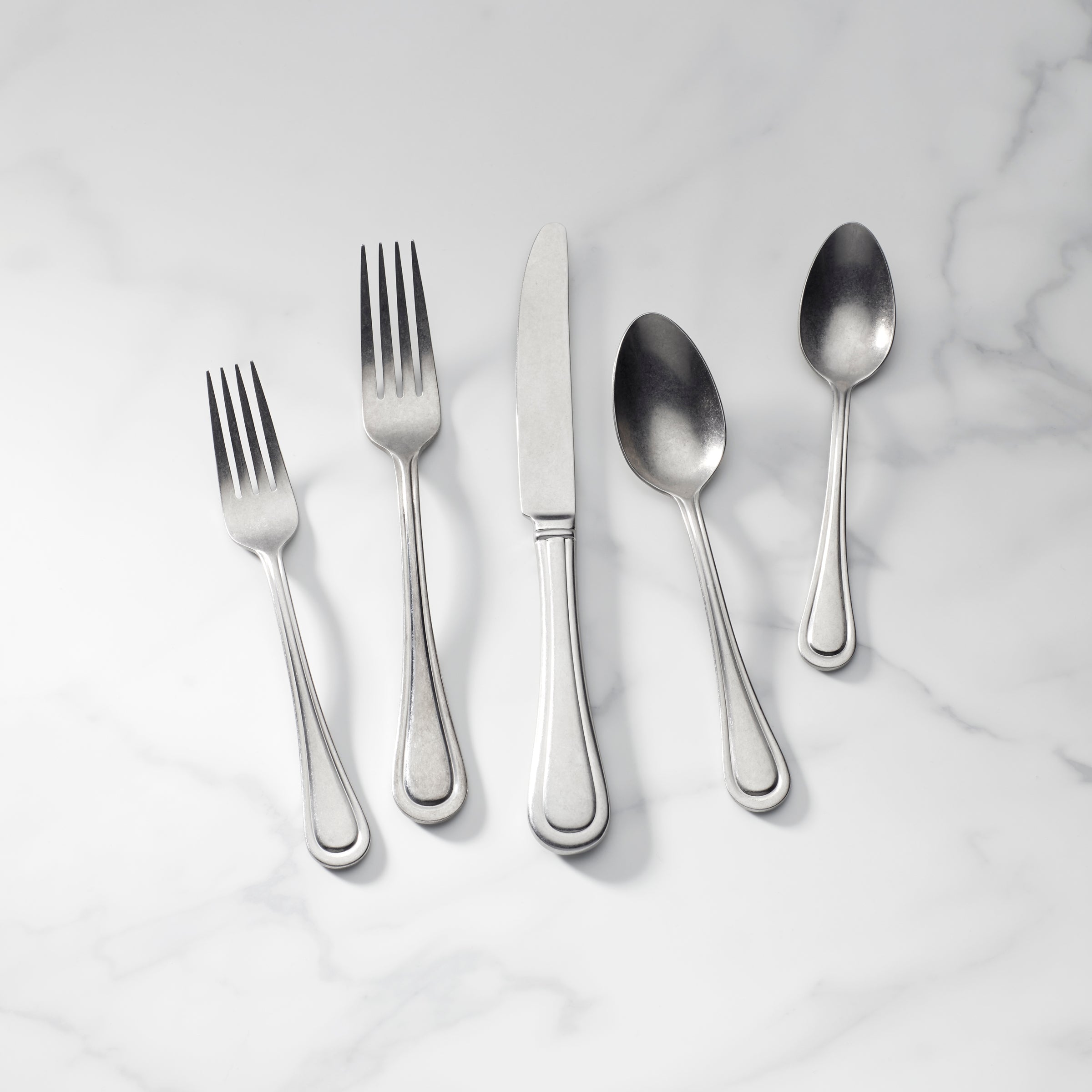 Textured Neutrals 24 Piece Flatware Set