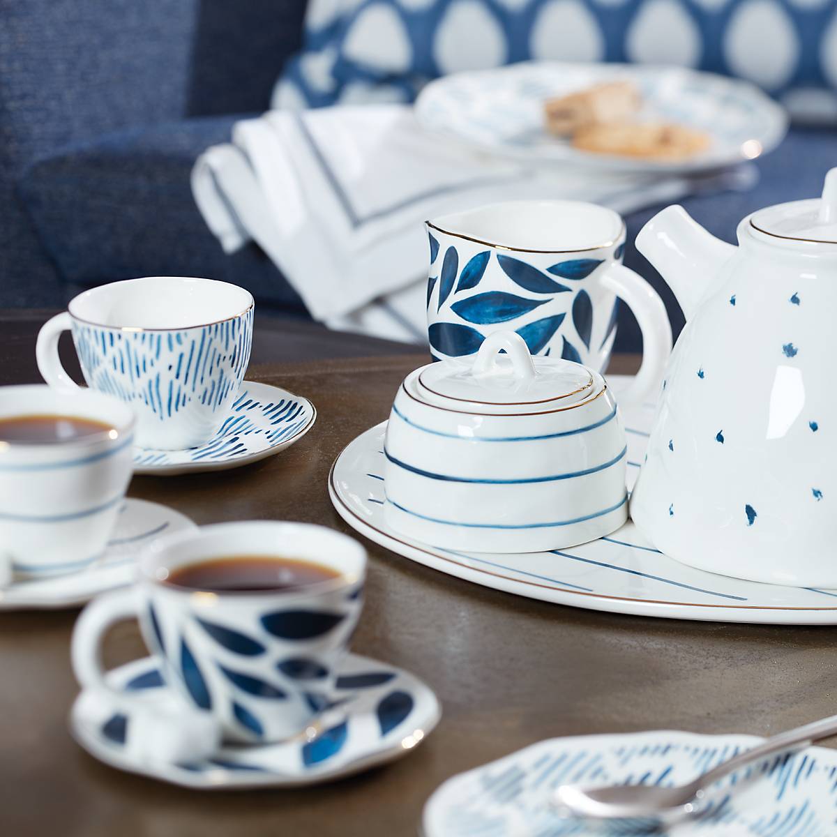 Blue Bay 8 Piece Espresso Cup & Saucer Set - Image 4