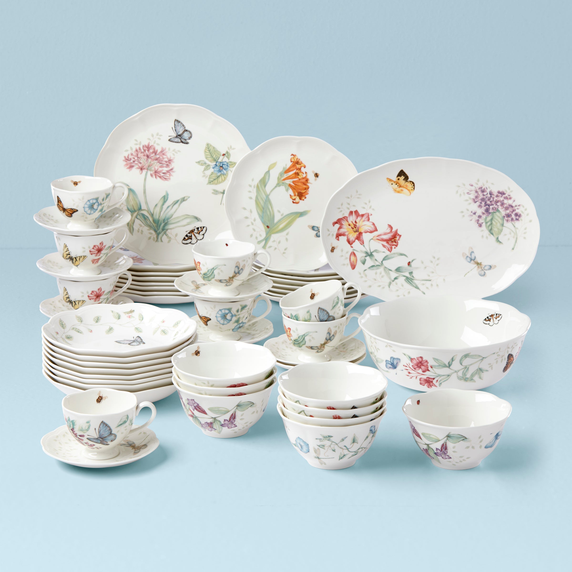Butterfly Meadow 50 Piece Dinnerware Set