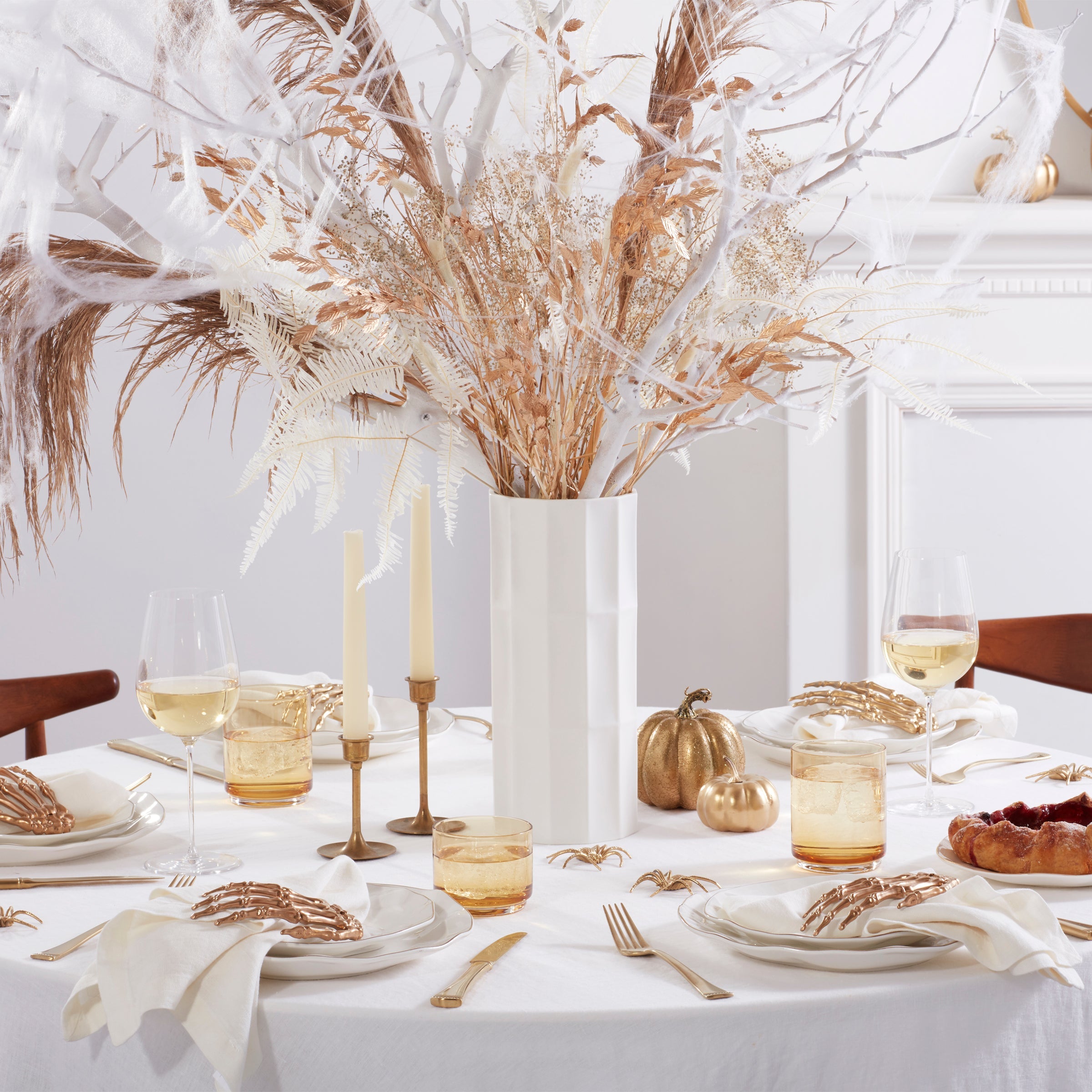 Tuscany Classics Stackable Amber Tall Glasses Set Of 4 - Image 4