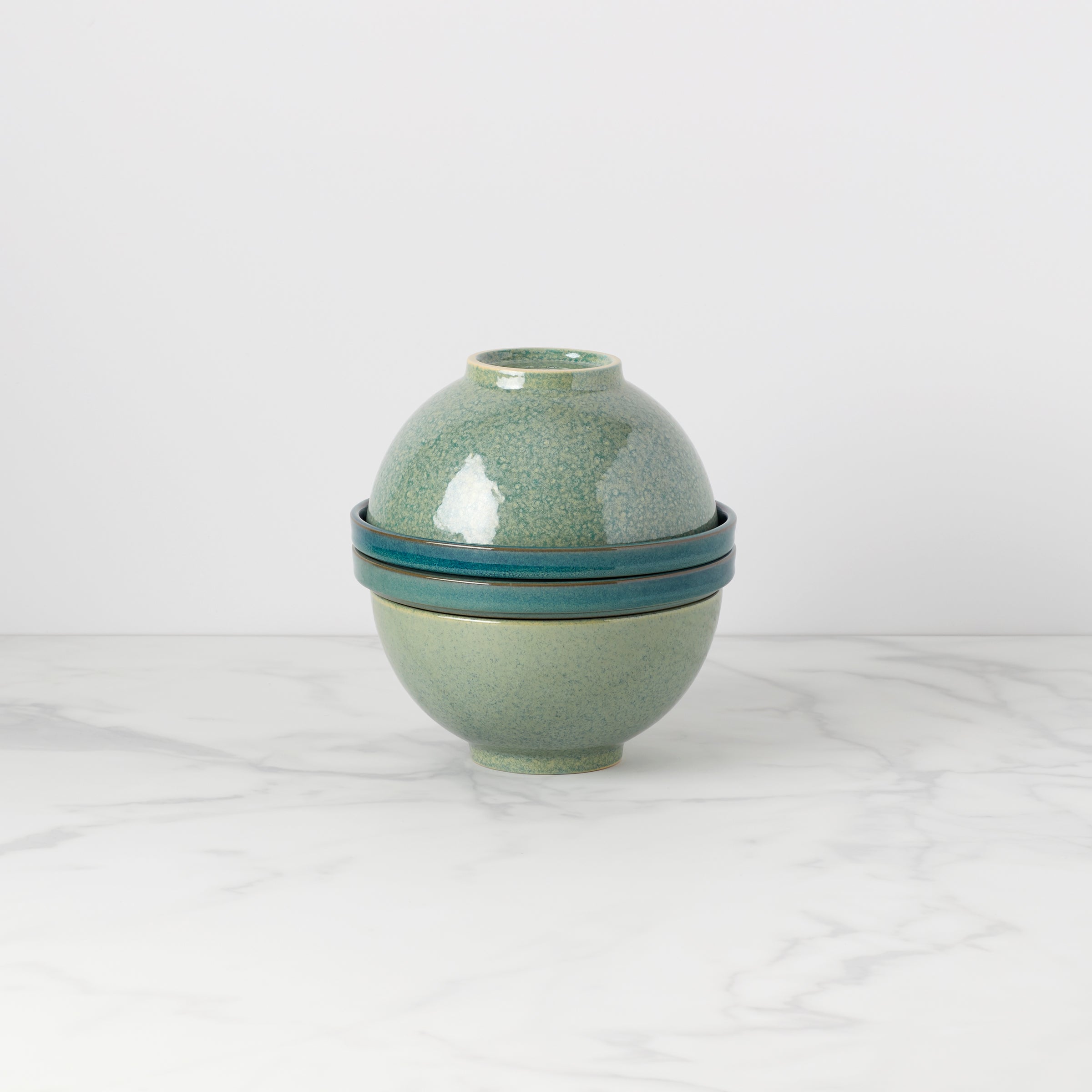 Luna Green 8 Piece Dinnerware Set