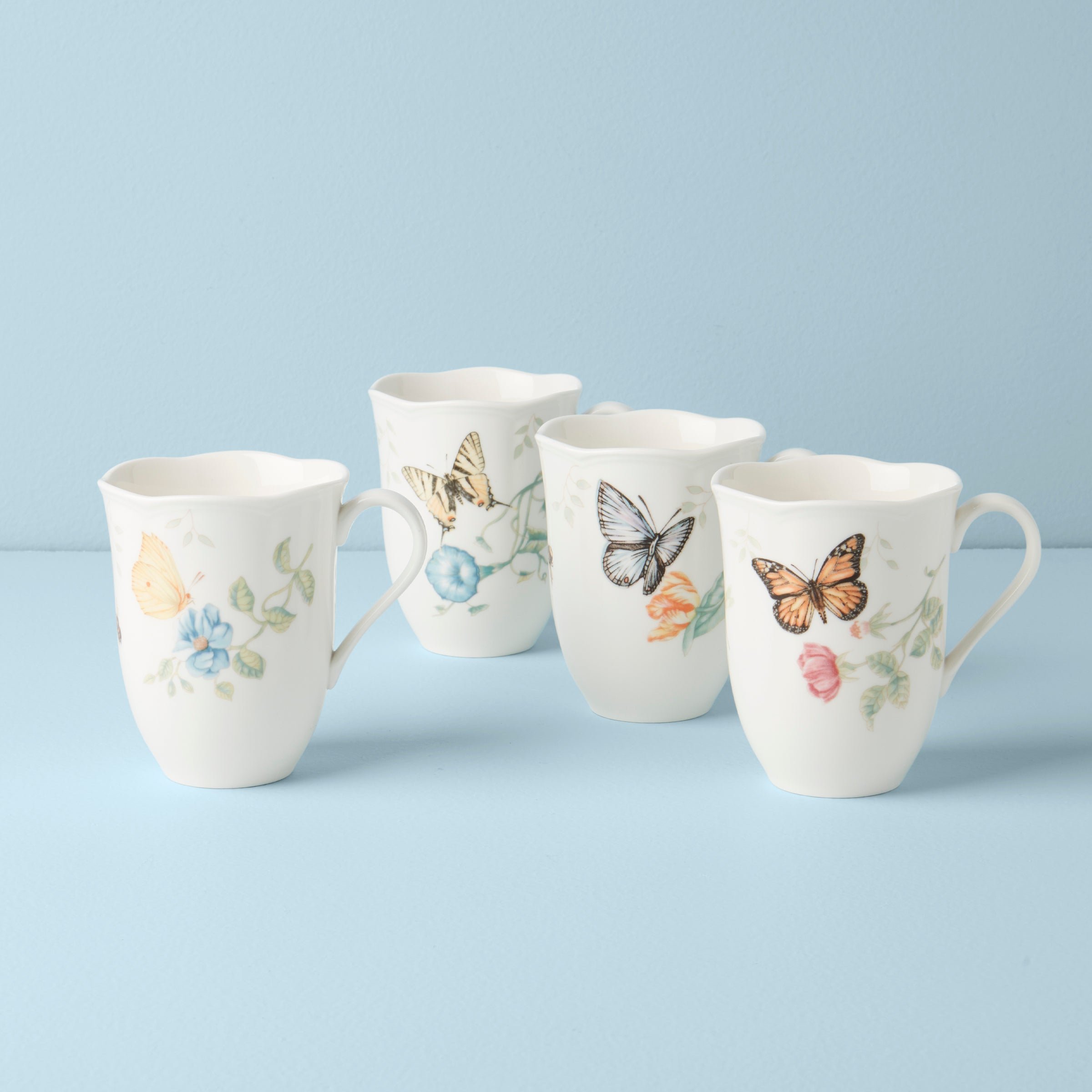 Butterfly Meadow Mugs Set of 4