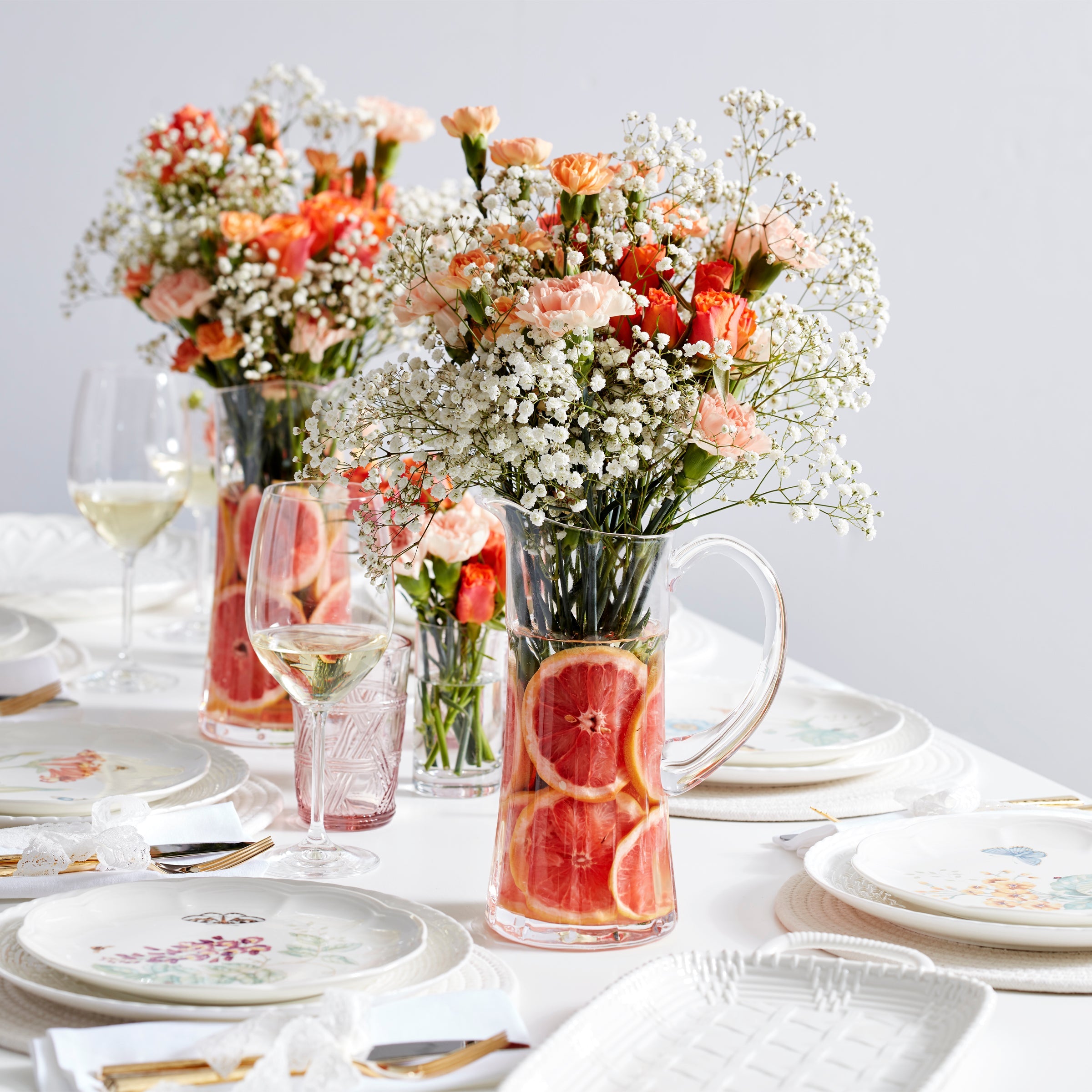 Butterfly Meadow Pink Tall Glasses Set Of 4 - Image 4