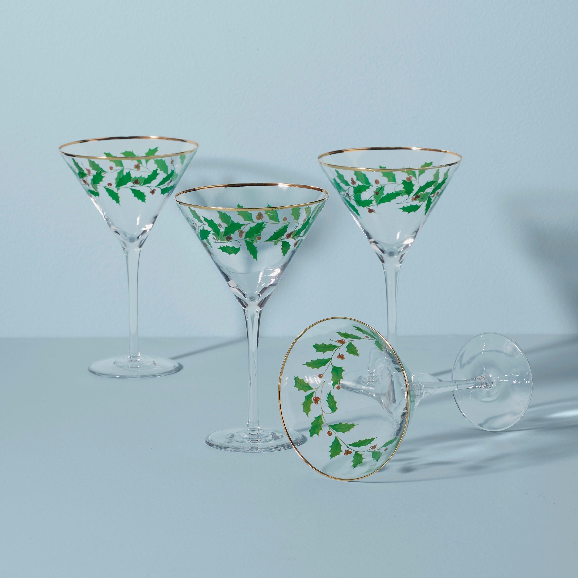 Holiday Martini Glasses Set Of 4