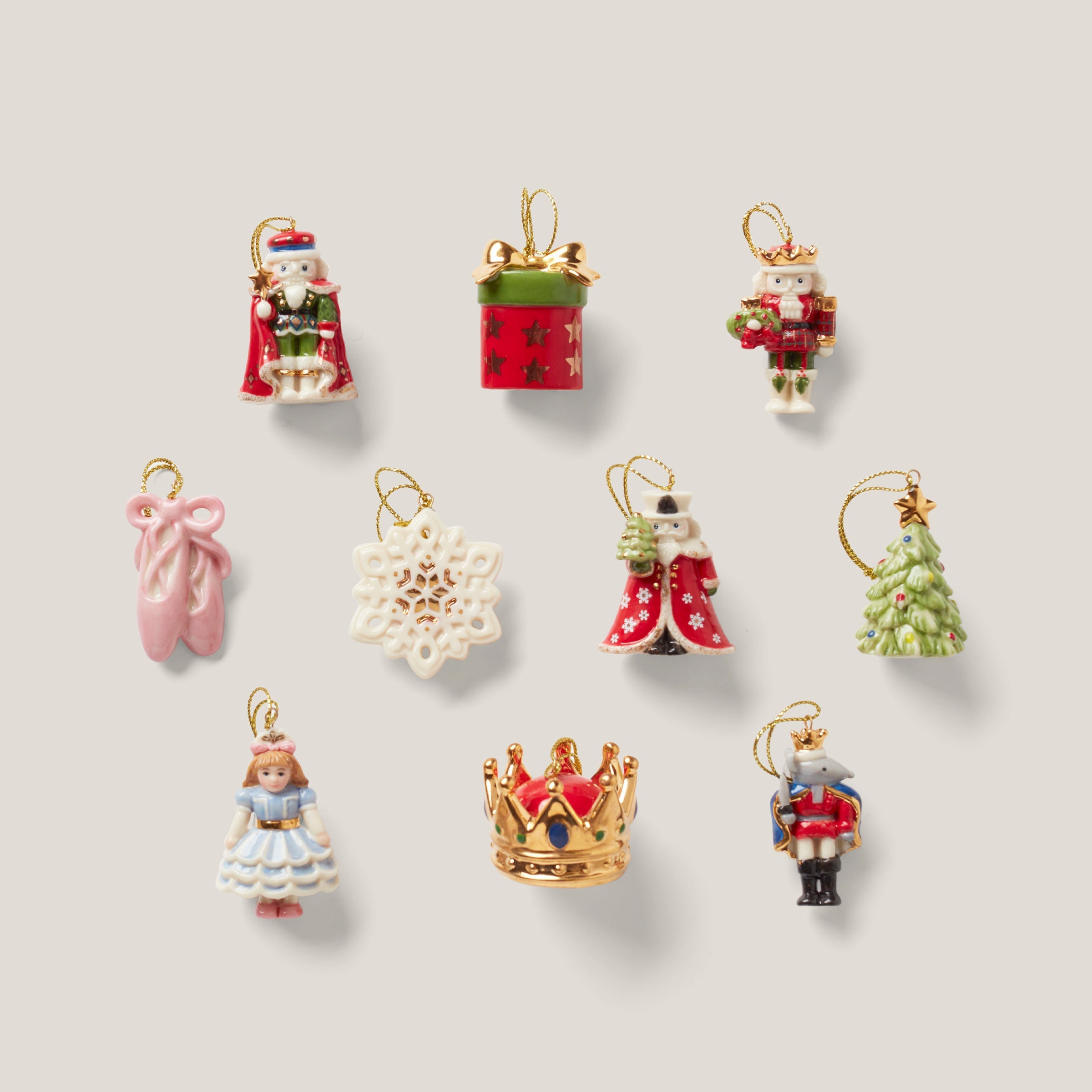 The Nutcracker 10 Piece Mini Ornament Set