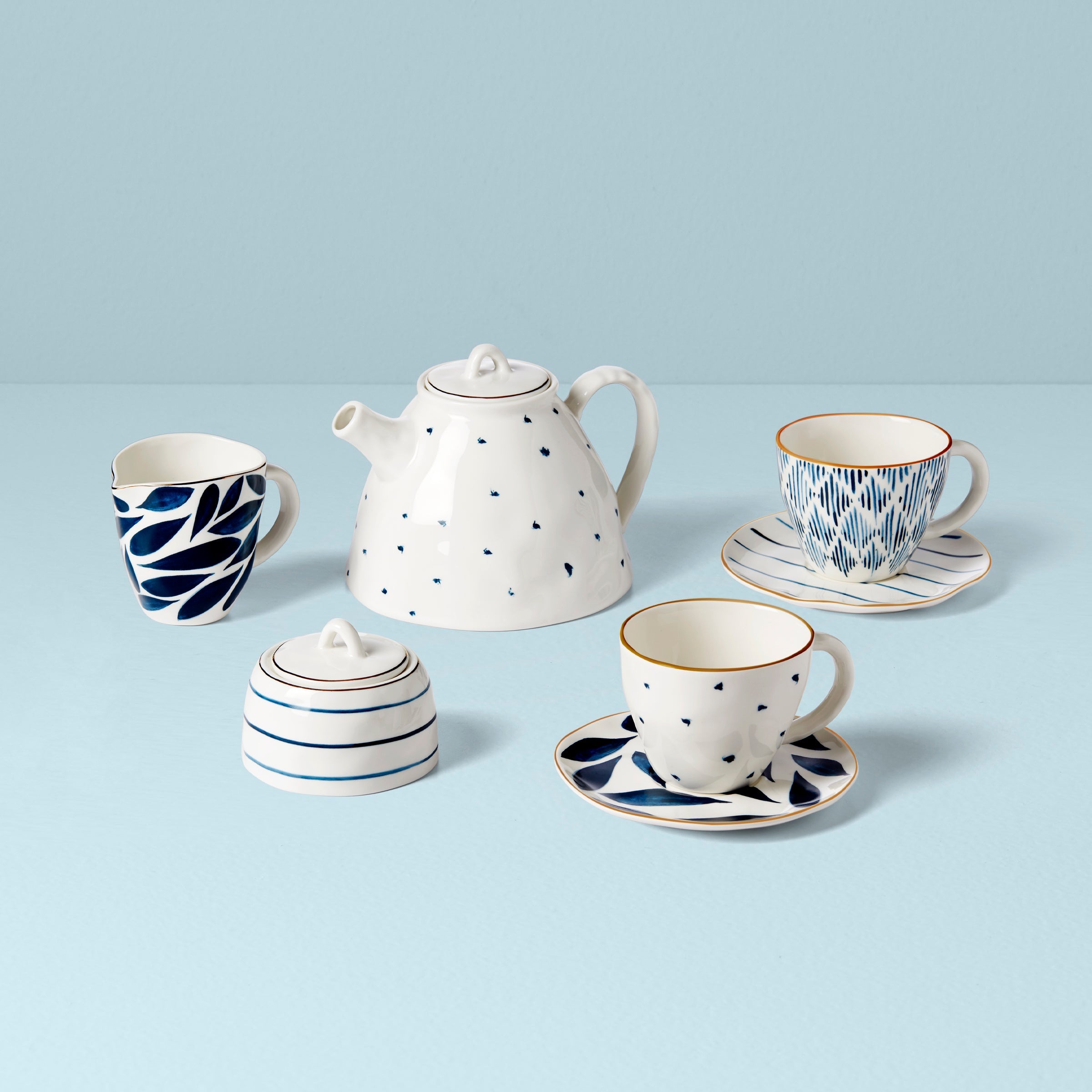 Blue Bay 9 Piece Tea Set